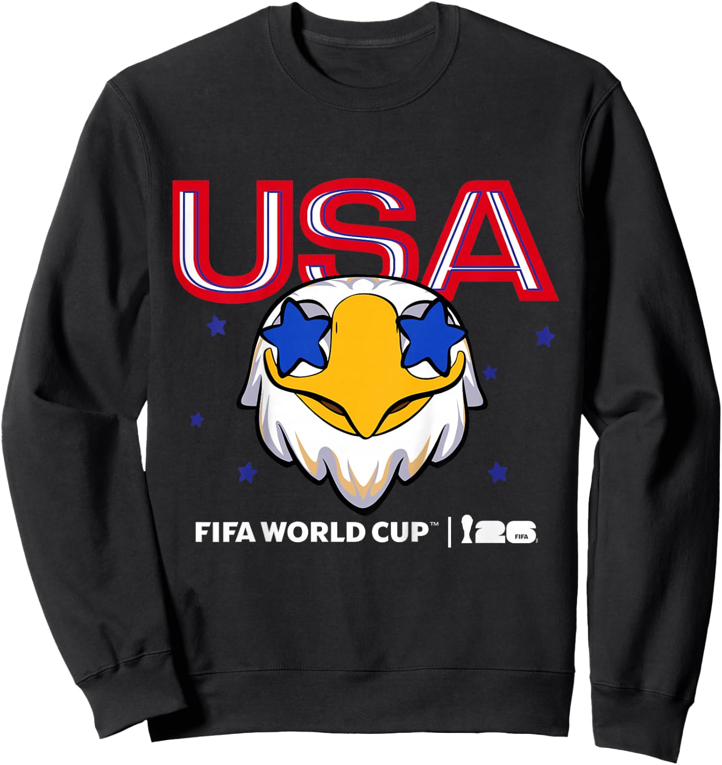 Enfant FIFA World CUP26 USA Mascotte Stars Sweatshirt - Sweatshirt | Black