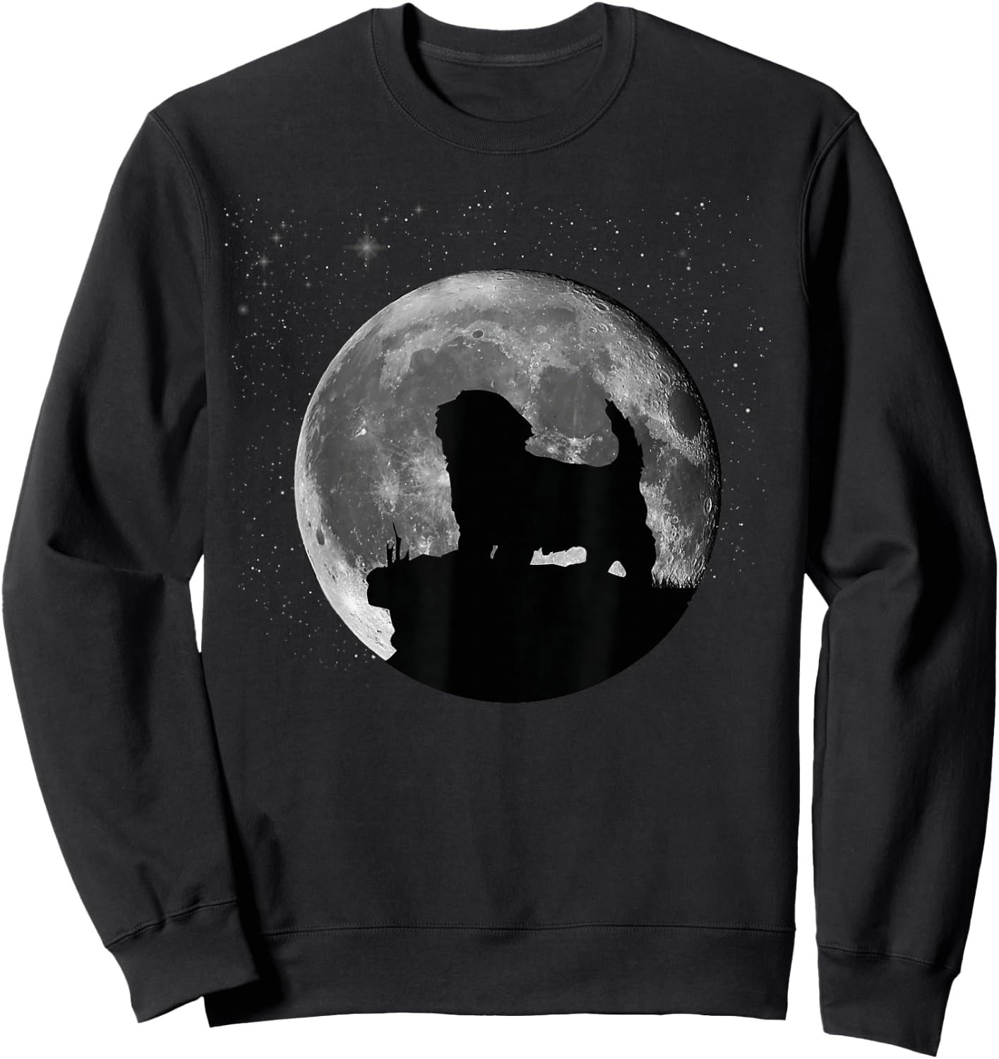 Havanese Dog Moon Sweatshirt - Sweatshirt | Black