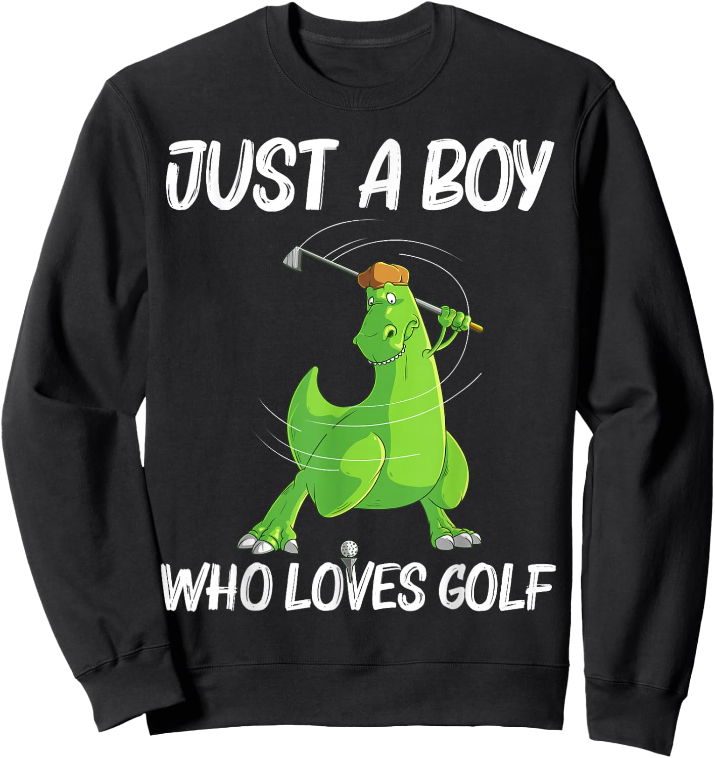 Funny Golf Gift Boys Kids Golf Field Game Golfer Sports Sweatshirt - Sweatshirt | Black