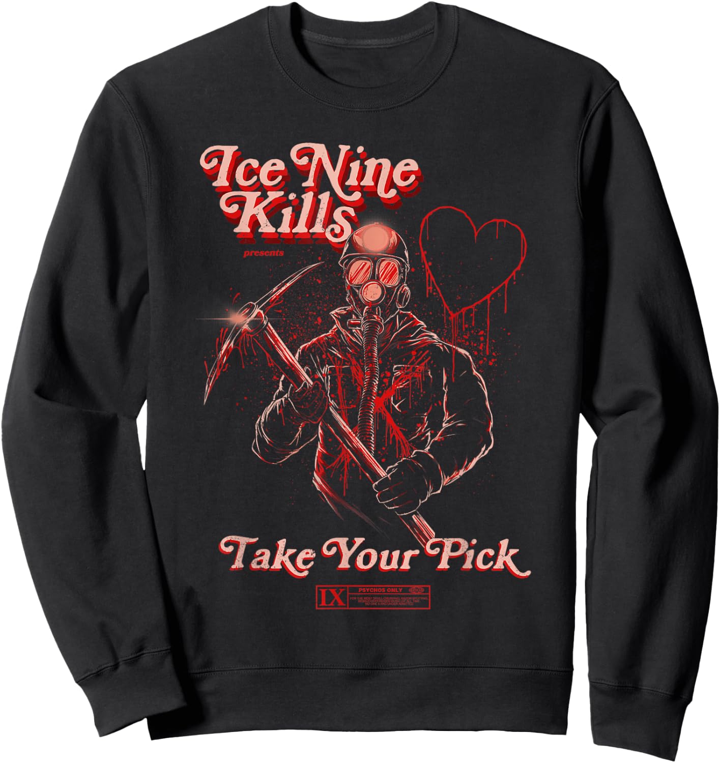 Ice Nine Kills - V-Day Miner , black Sweatshirt - Sweatshirt | Black