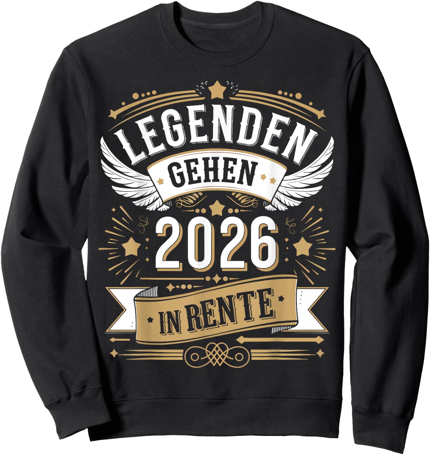 Legenden Gehen 2026 In Rente Lustiger Rentner Sweatshirt - Sweatshirt | Black