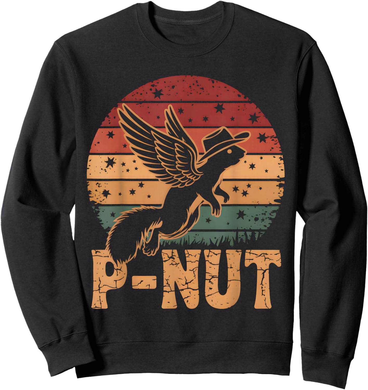 Justice For Peanut P’nut PNut Squirrel Lover Sweatshirt - Sweatshirt | Black