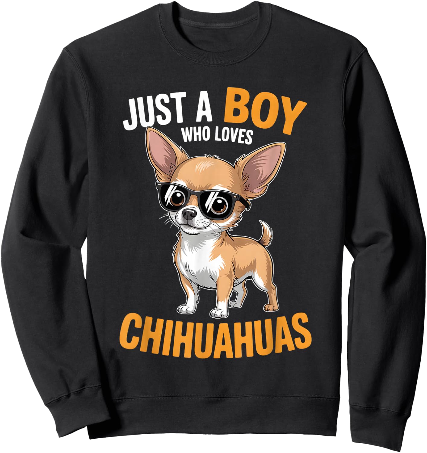 Boys Chihuahua Sweatshirt - Sweatshirt | Black