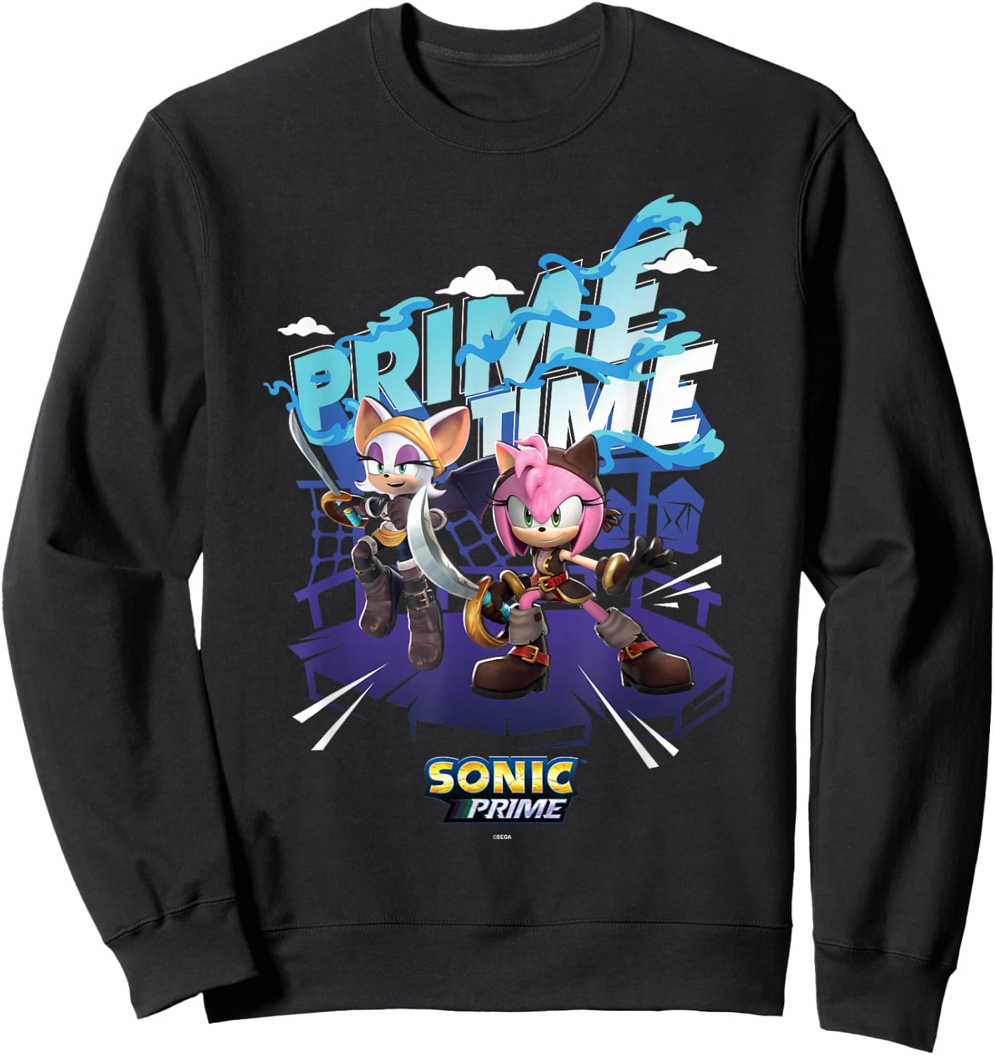 Sonic the Hedgehog, Sonic Prime - Prime Time Sweatshirt - Sweatshirt | Black