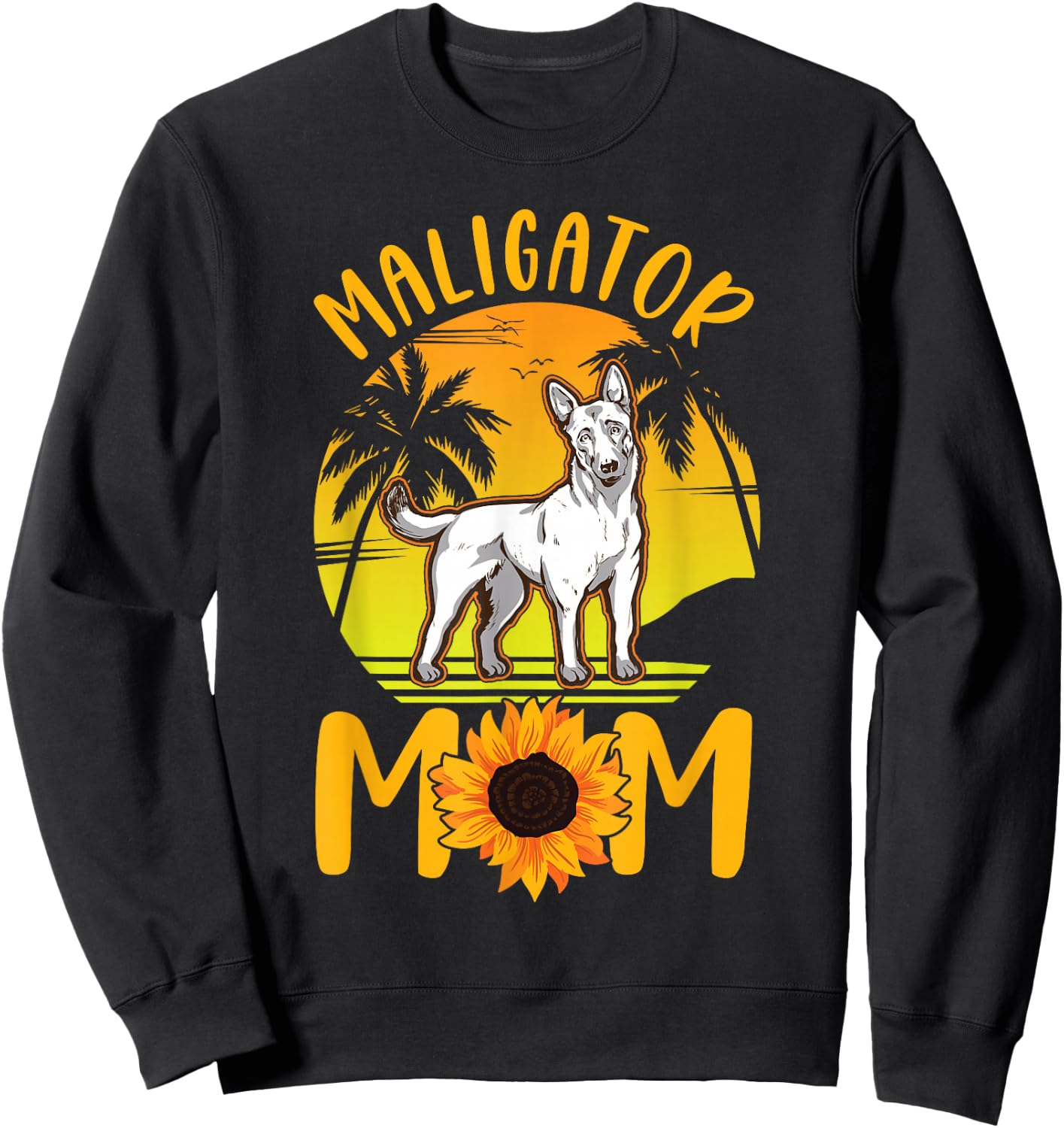 Maligator Mom Belgian Shepherd Belgian Malinois Sweatshirt - Sweatshirt | Black