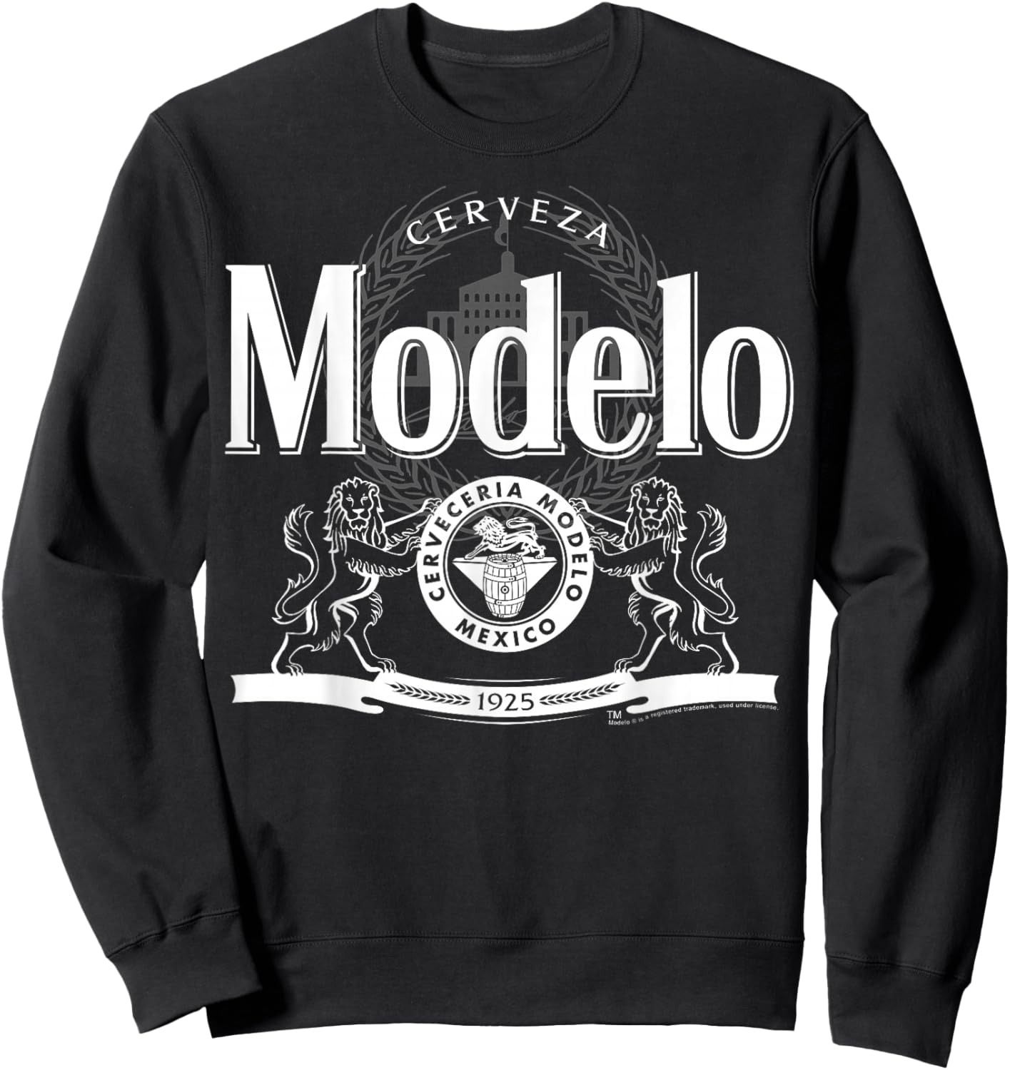 Classic Modelo Logo Graphic Small Sweatshirt - Sweatshirt | Black