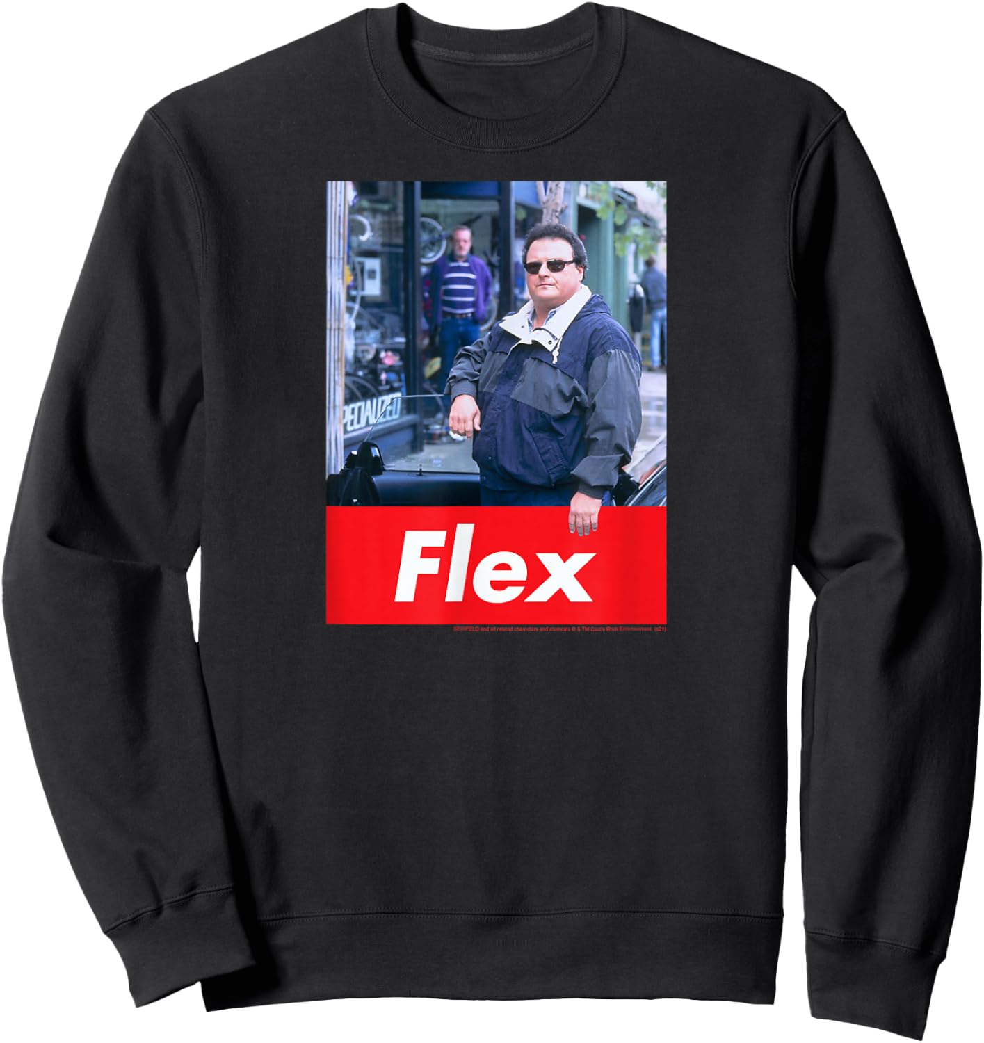 Seinfeld Newman Flex Photo Funny 90's TV Show Sweatshirt - Sweatshirt | Black
