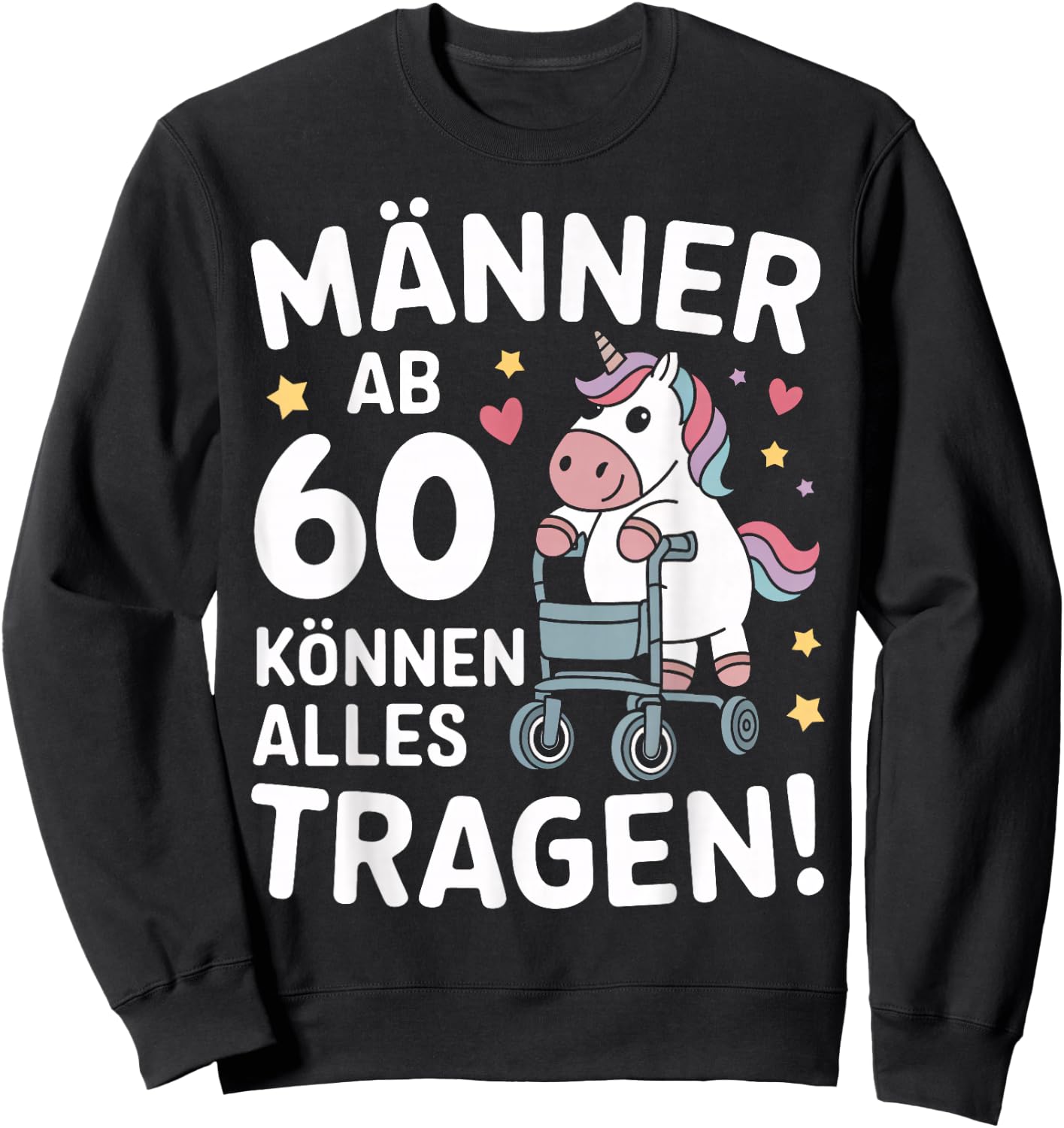 60th Birthday Man Woman 60 Years 1964 Decorative Funny Gift , black Sweatshirt - Sweatshirt | Black