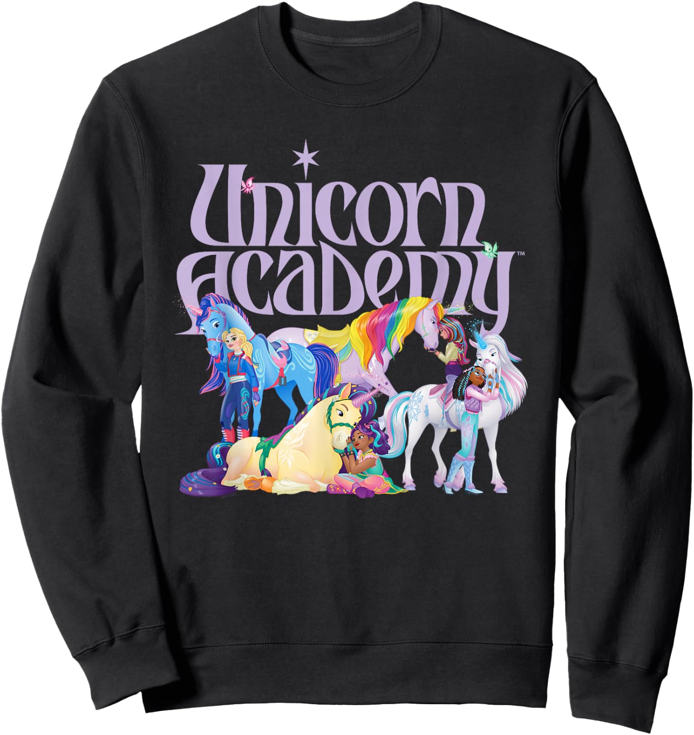 Rider and Unicorns , black Sweatshirt - Sweatshirt | Black