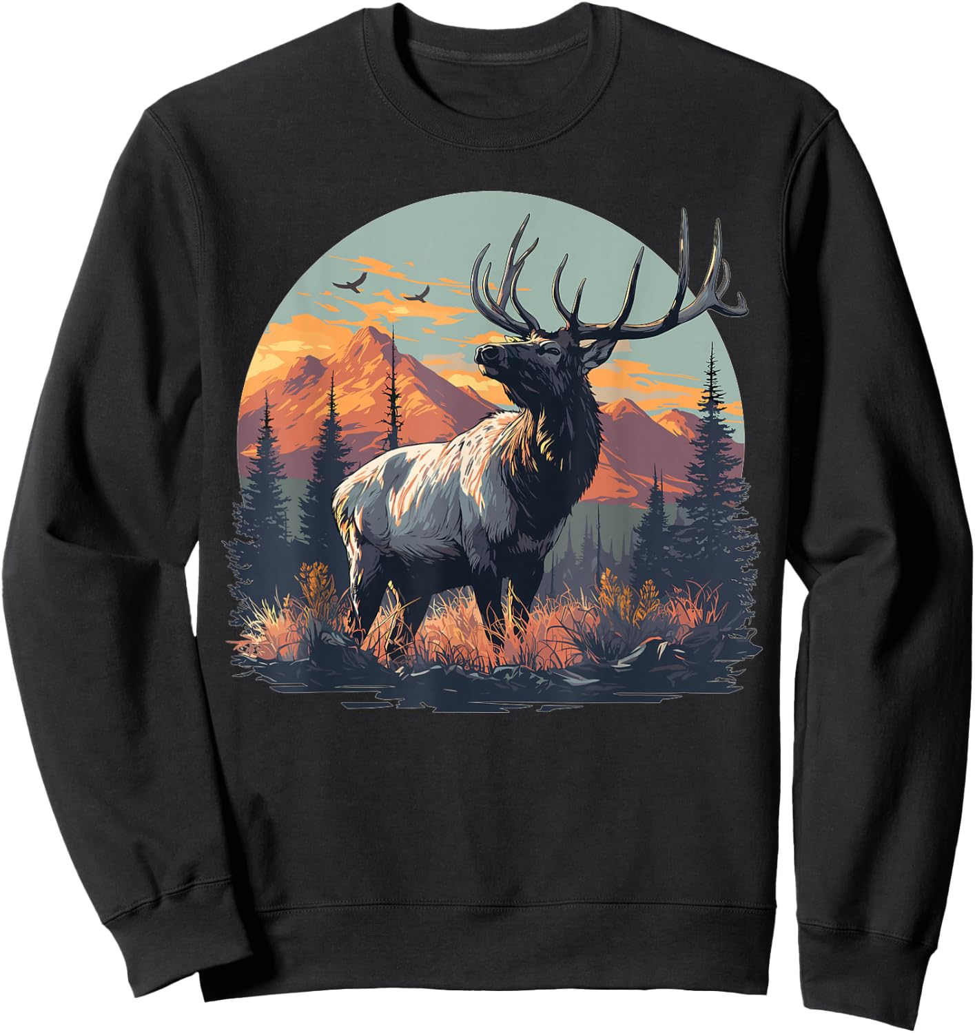 Elks Elk Sweatshirt - Sweatshirt | Black