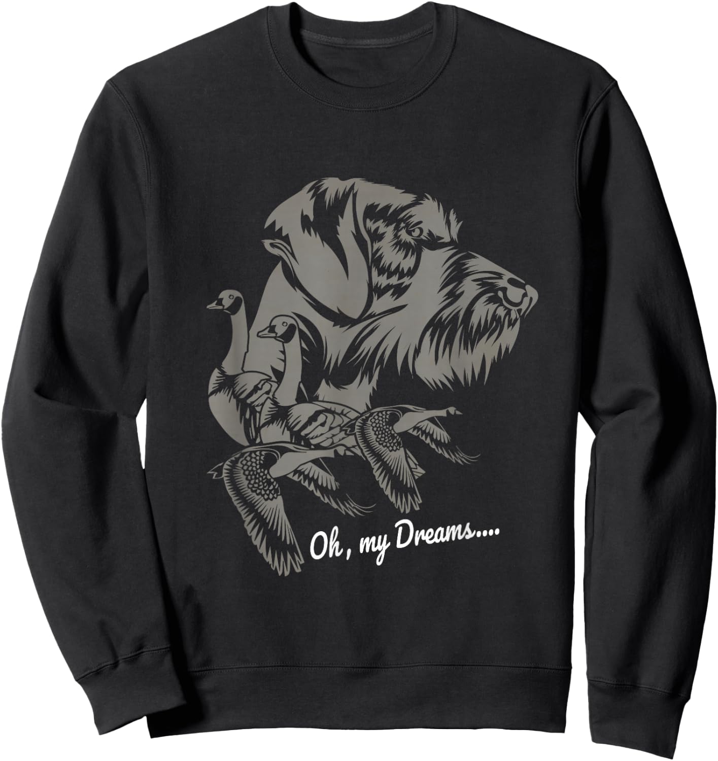 Drahthaar Dog Hunter Bird Hunting Dog Owner Gift Sweatshirt - Sweatshirt | Black