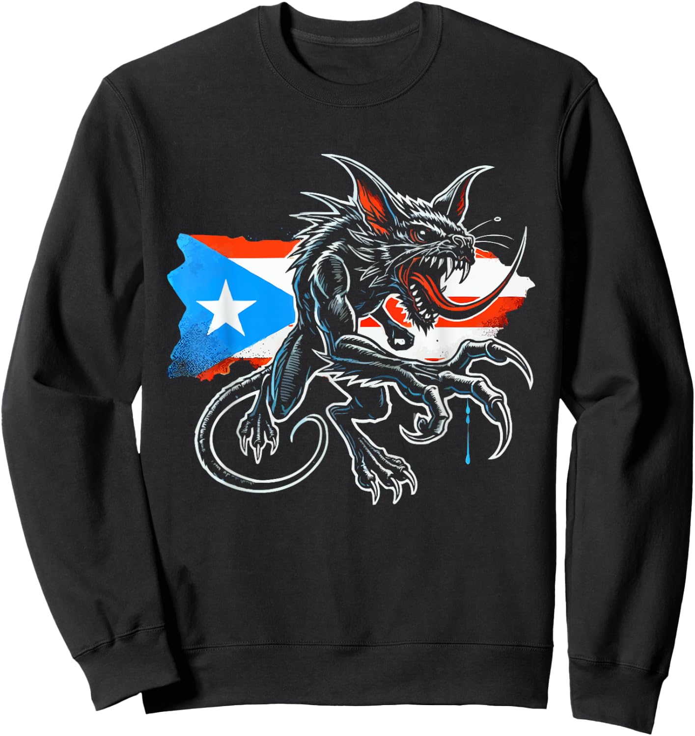 Chupacabra Legendary Creature Mythical Beast Cryptozoology Sweatshirt - Sweatshirt | Black