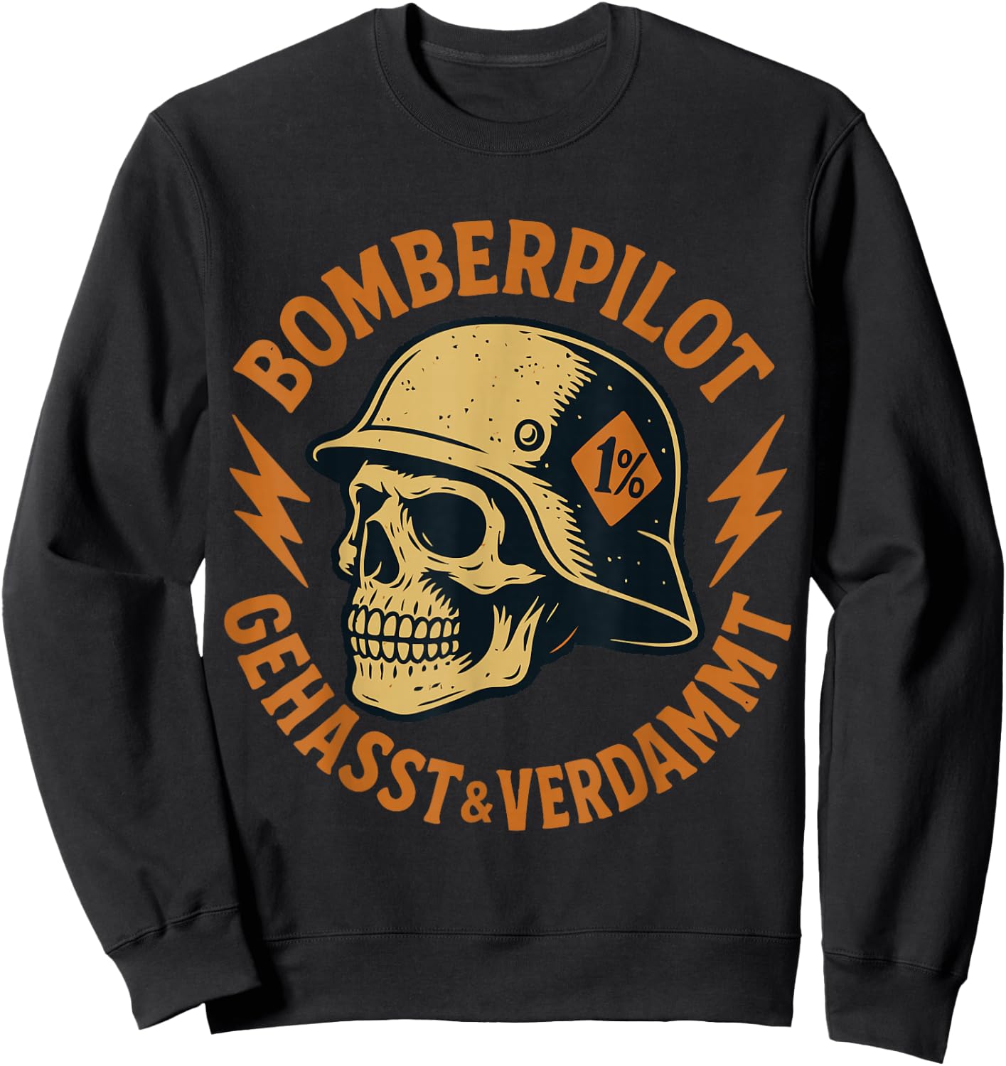 Bomberpilot - Gehasst & Verdammt - Tioz Rocker Sweatshirt - Sweatshirt | Black