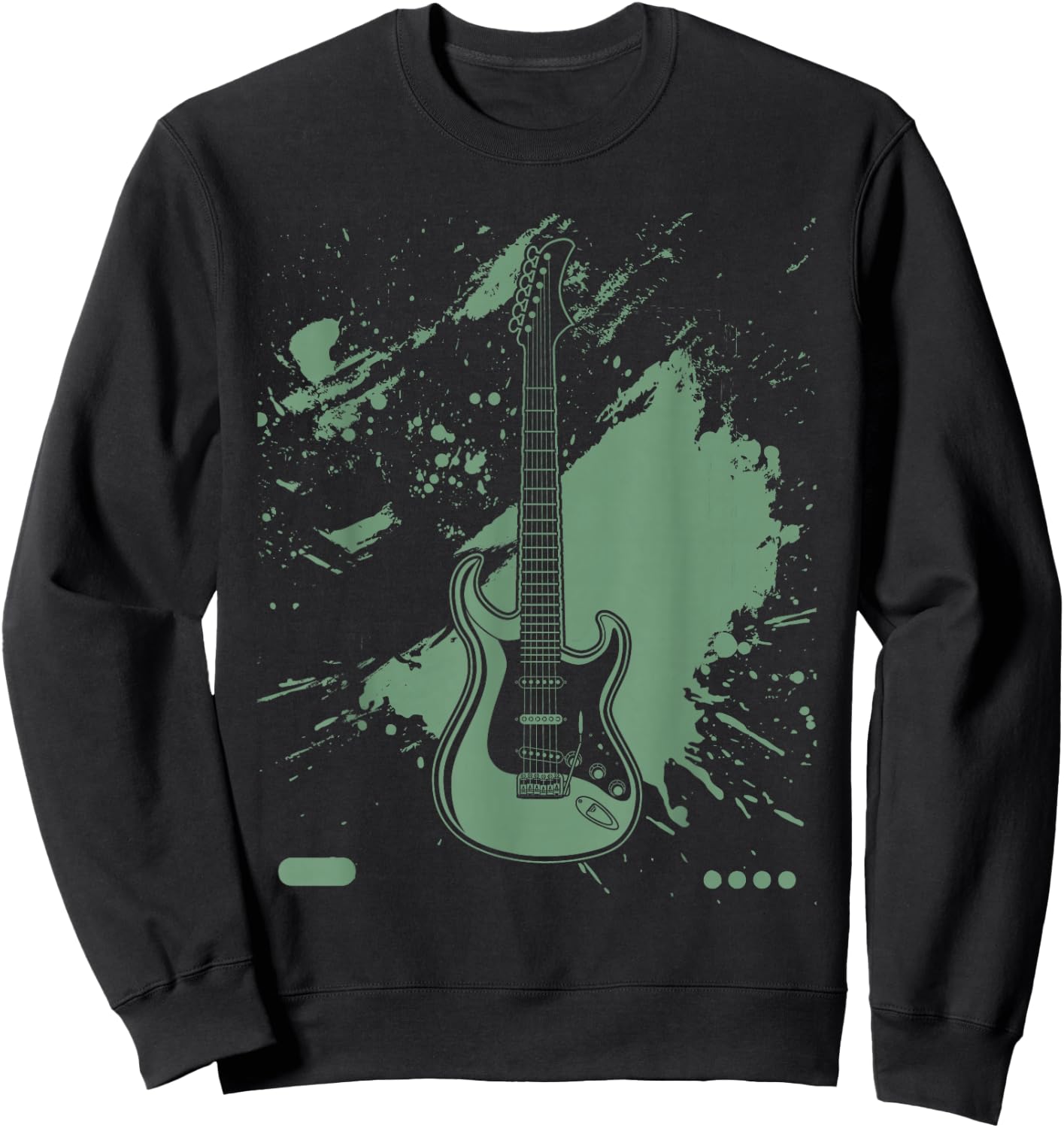 Bass Guitar Lover Art Guitarist Bass Players Vintage Guitar Sweatshirt - Sweatshirt | Black