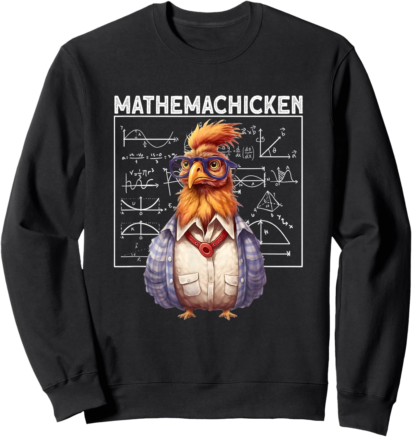 Mathemachicken Math chicken Sweatshirt - Sweatshirt | Black
