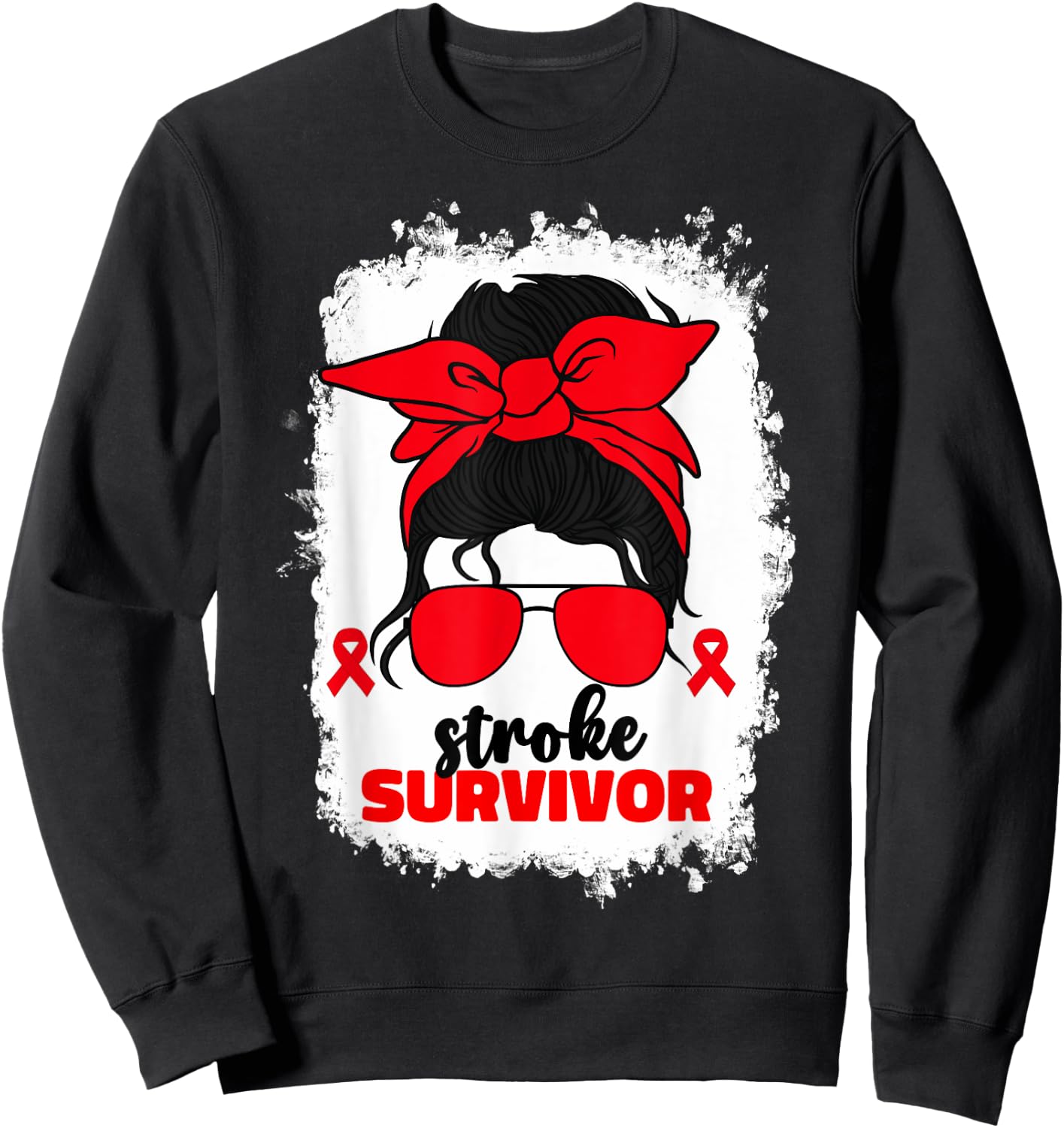 Stroke Survivor Recovery Brain Attack Stroke Awareness Month Sweatshirt - Sweatshirt | Black