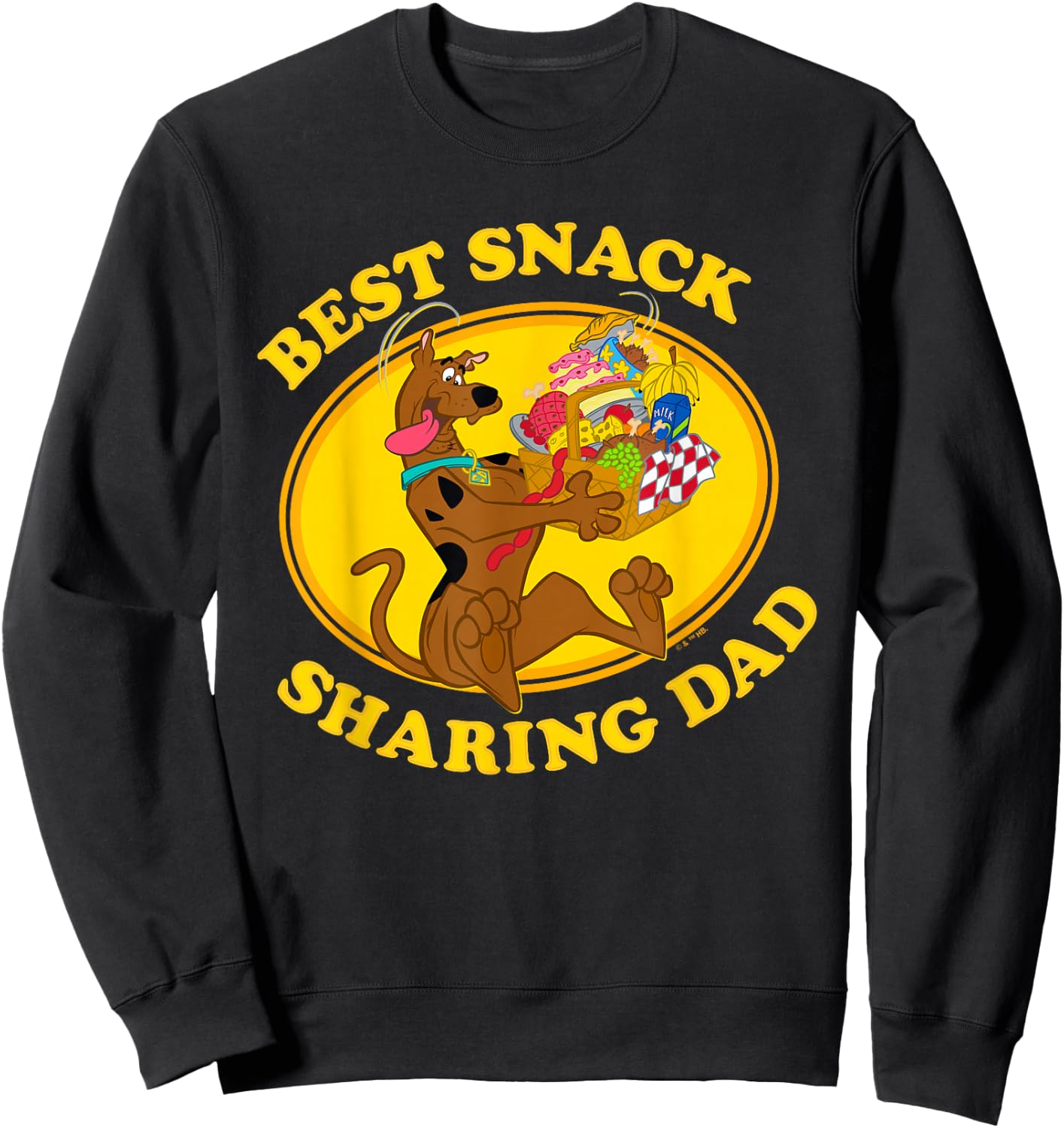 Scooby-Doo Father's Day Best Snack Sharing Dad Sweatshirt - Sweatshirt | Black