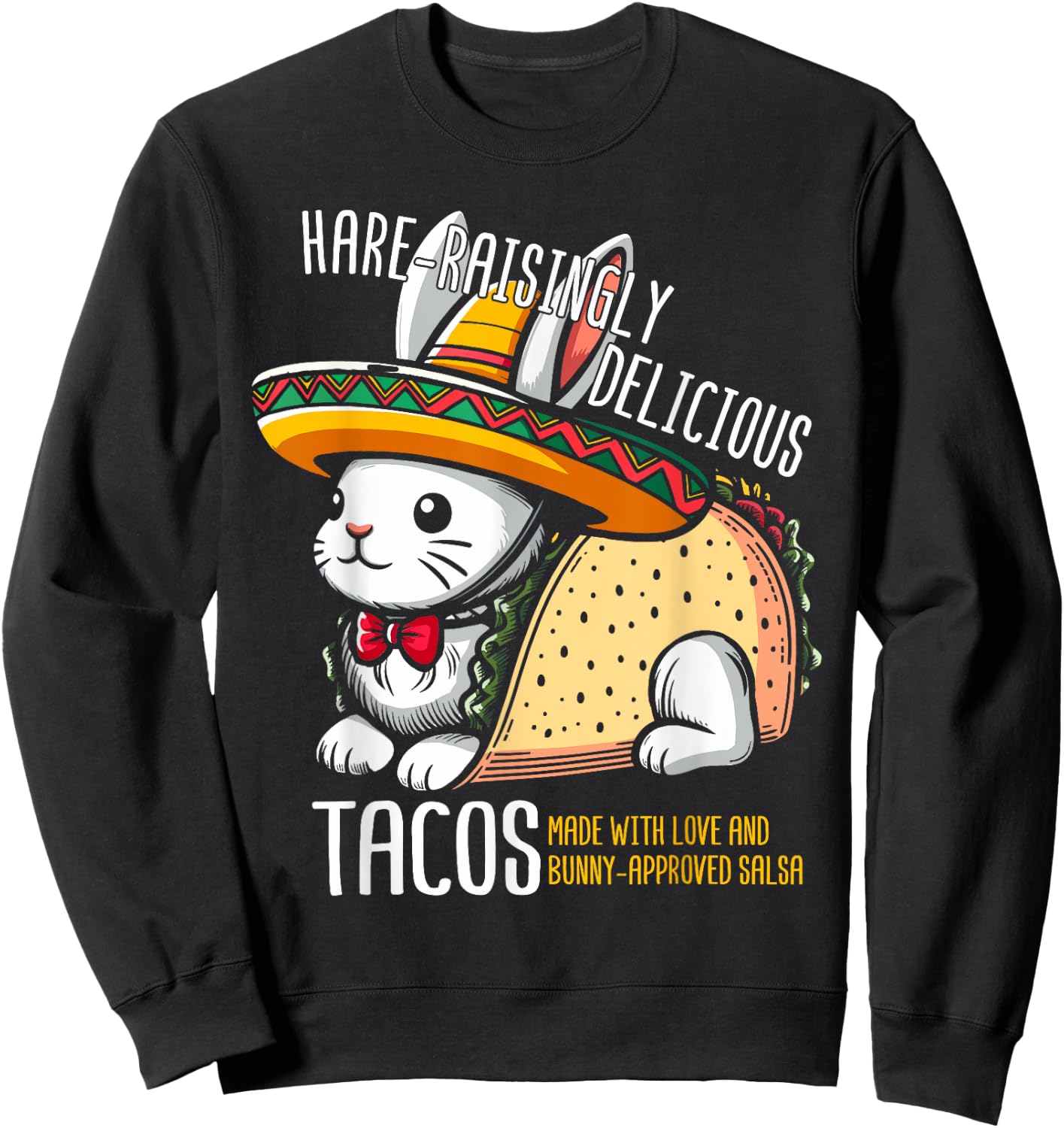 Taco Bunny Taco Rabbit Sweatshirt - Sweatshirt | Black