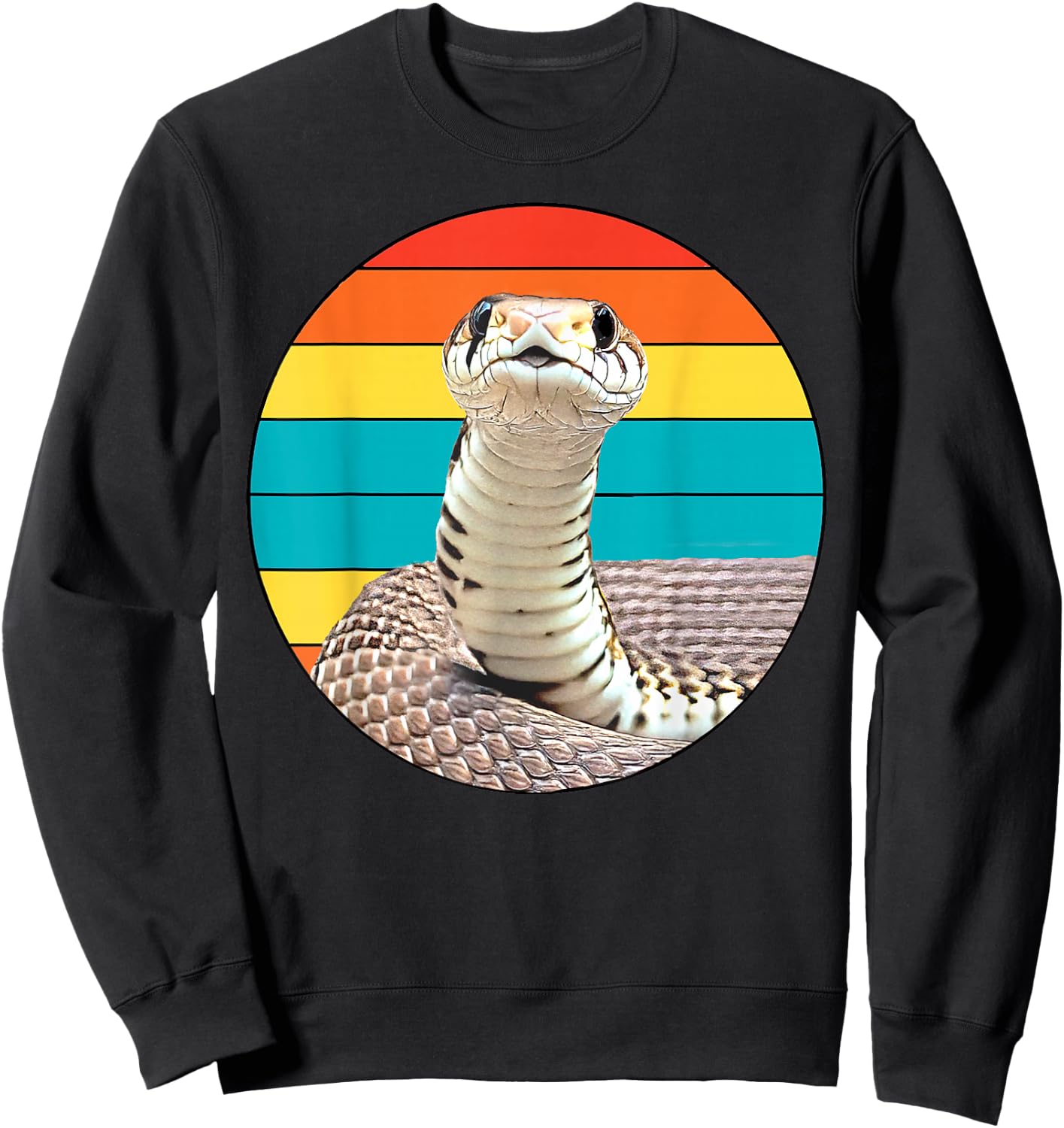 Cute Retro Snake Shirt Vintage Funny Shirt for Snake Lovers Sweatshirt - Sweatshirt | Black