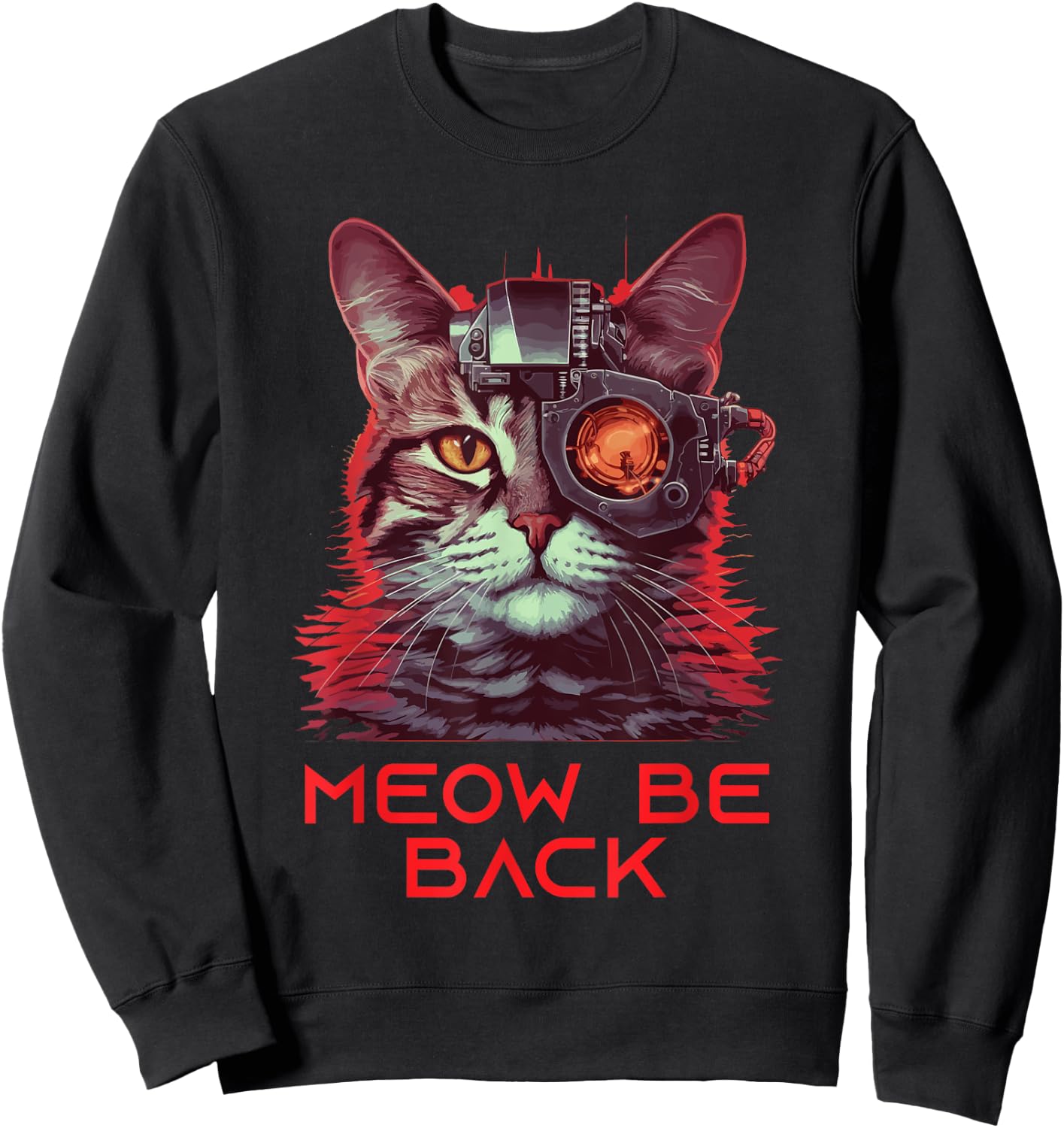 90s Movie Cat Mom Cat Dad Gifts Men Kids Women Pun Funny Cat Sweatshirt - Sweatshirt | Black