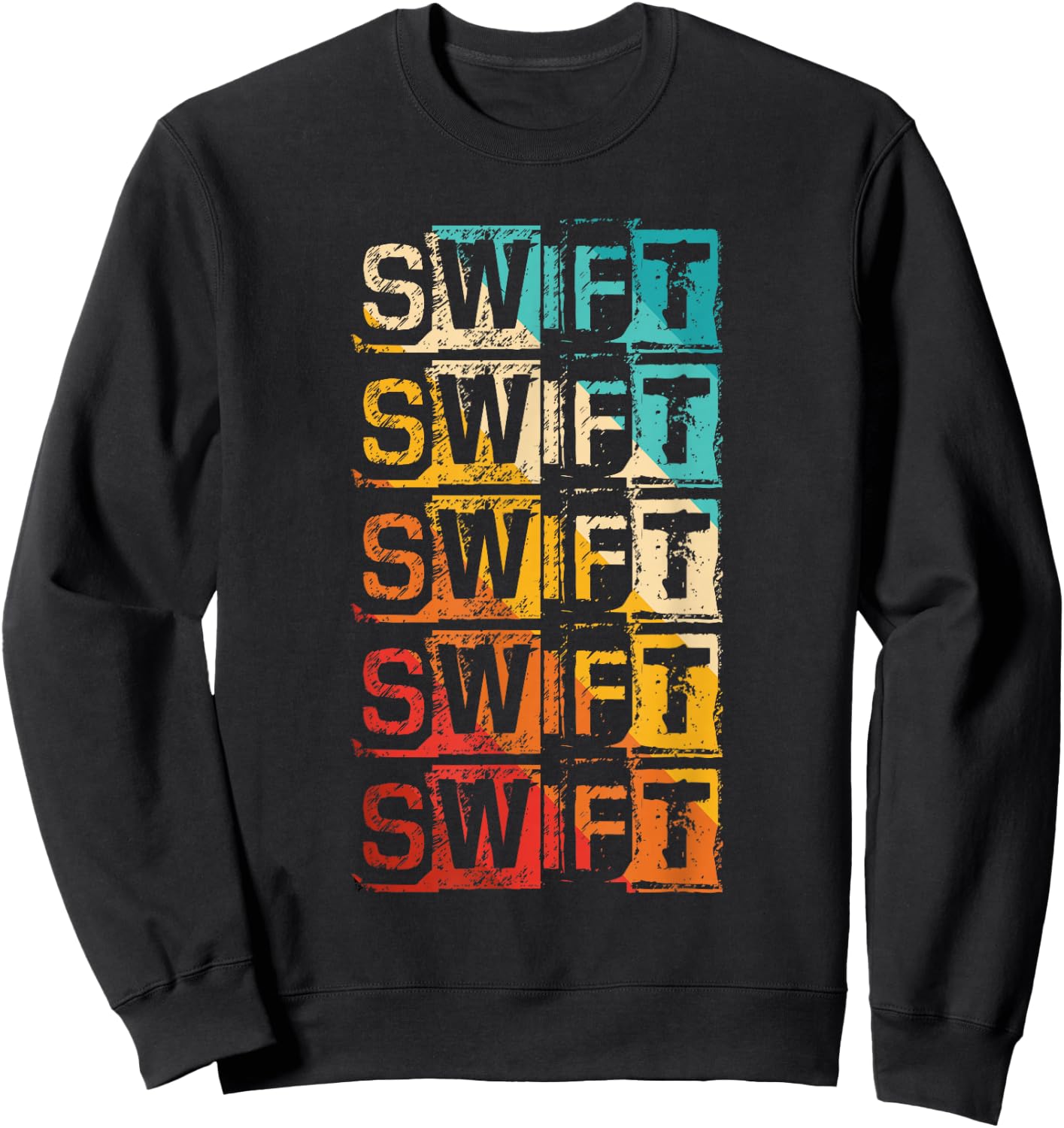 Swift Vintage Grunge Sweatshirt - Sweatshirt | Black