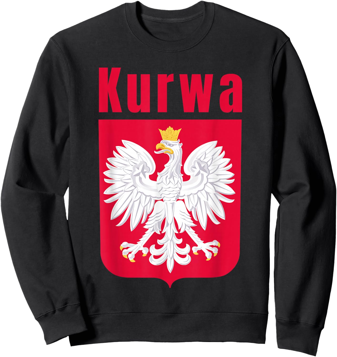 Poland For Gift Poland Poland Warsaw Flag , Black, S Sweatshirt - Sweatshirt | Black