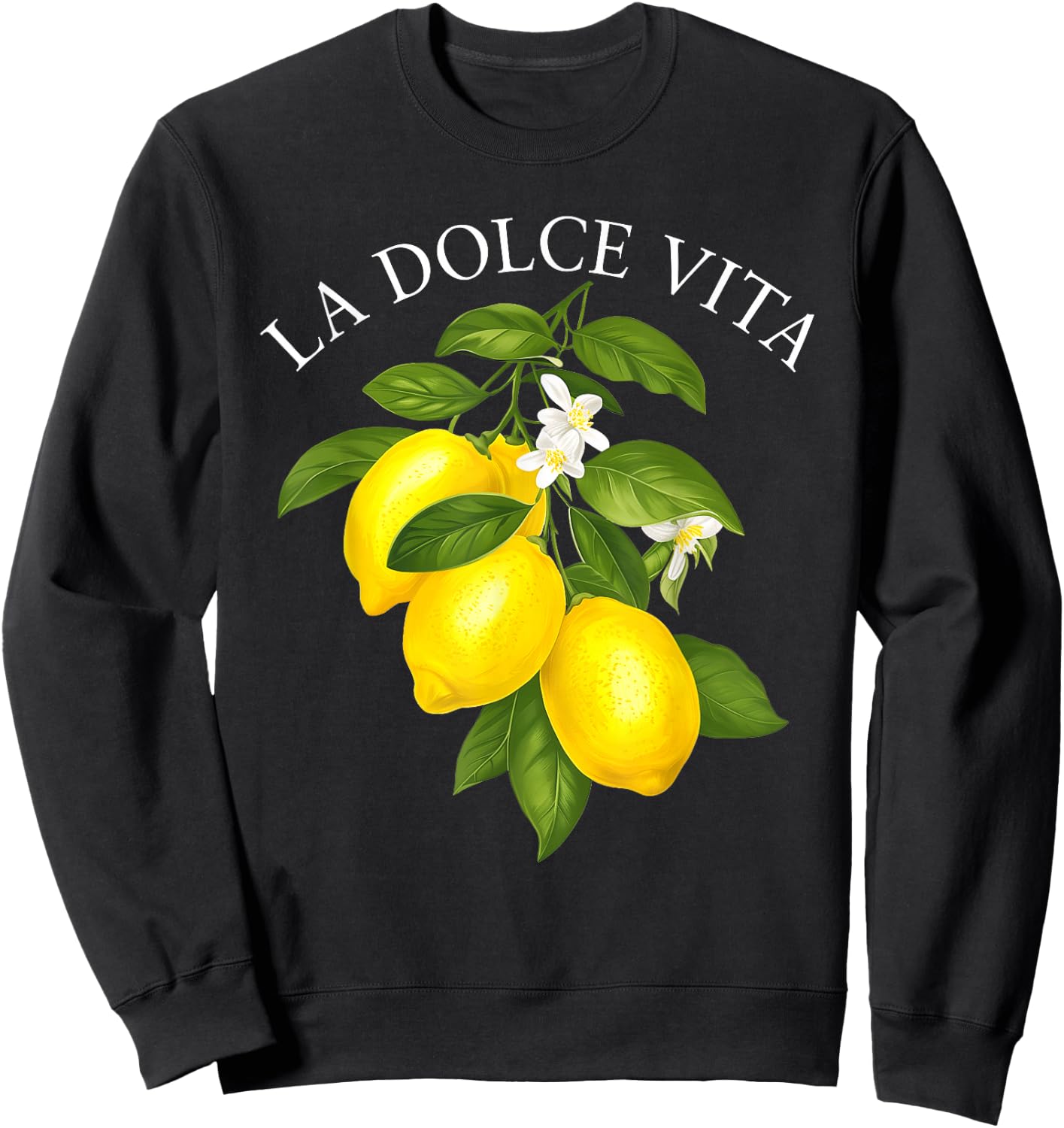 LA Dolce Vita X Limone Lemons Lemon Limoncello Spritz Sweatshirt - Sweatshirt | Black