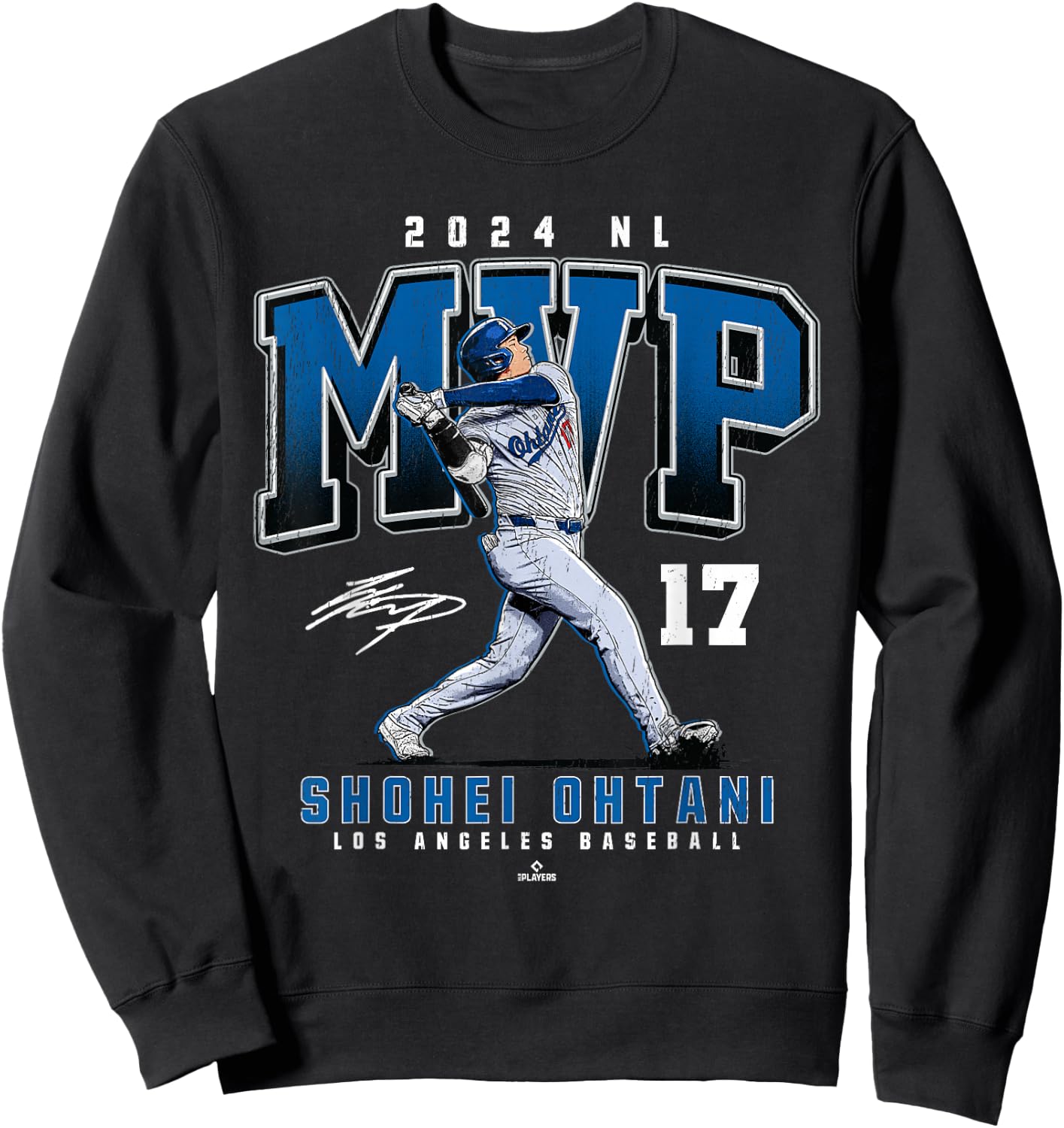 2024 NL MVP Shohei Ohtani Los Angeles Baseball MLBPA Sweatshirt - Sweatshirt | Black