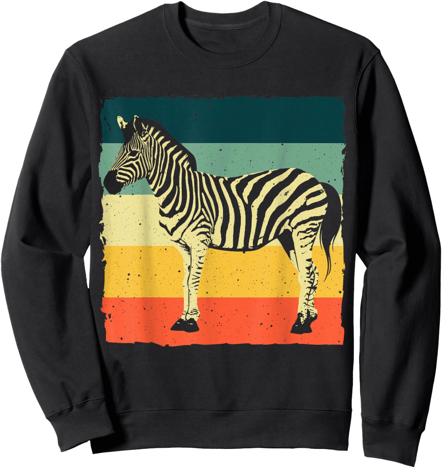 Funny Zebra Themed Women Safari African Wildlife Sweatshirt - Sweatshirt | Black