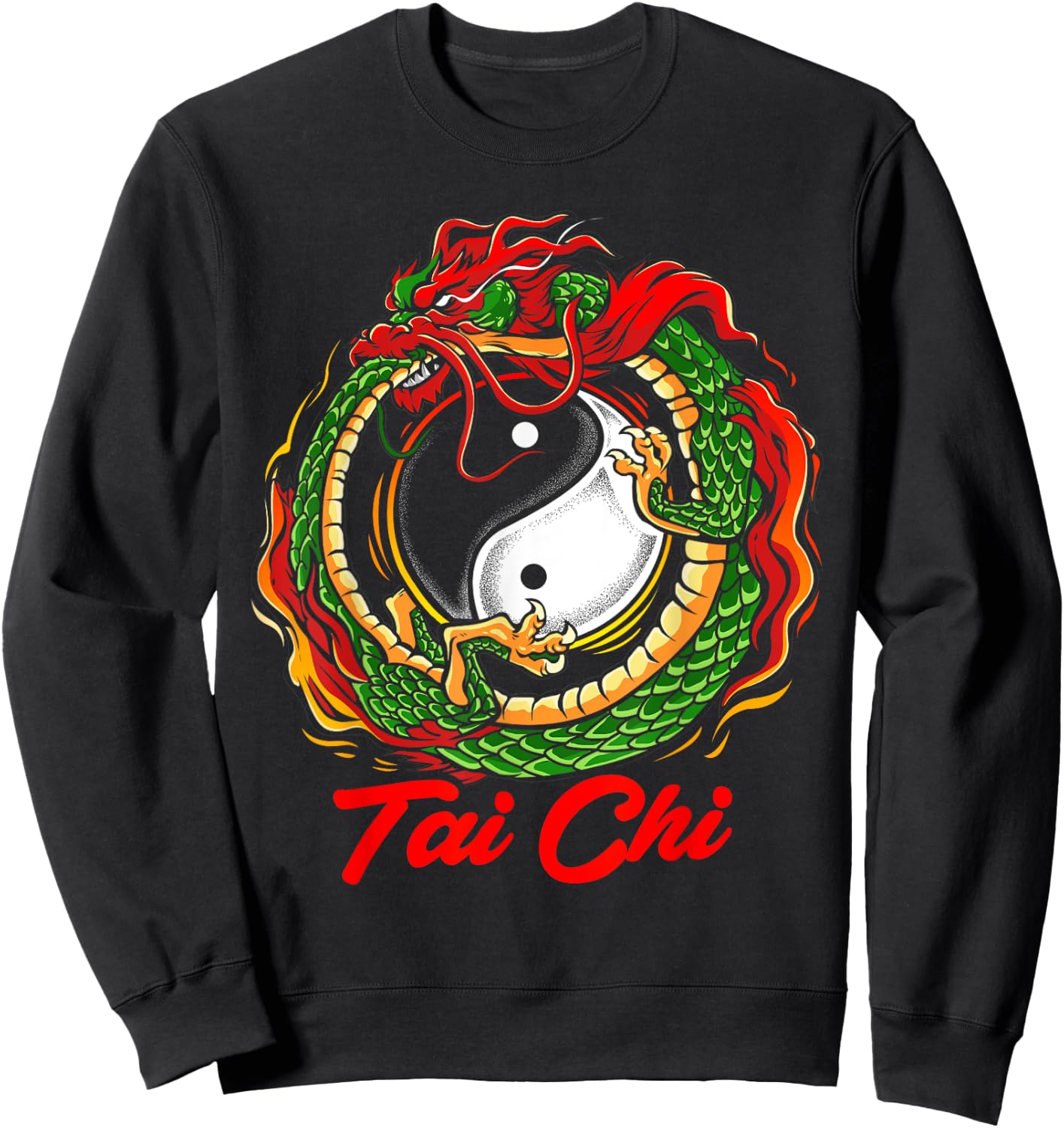 Chinese Dragon Tai Chi Apparel Sweatshirt - Sweatshirt | Black