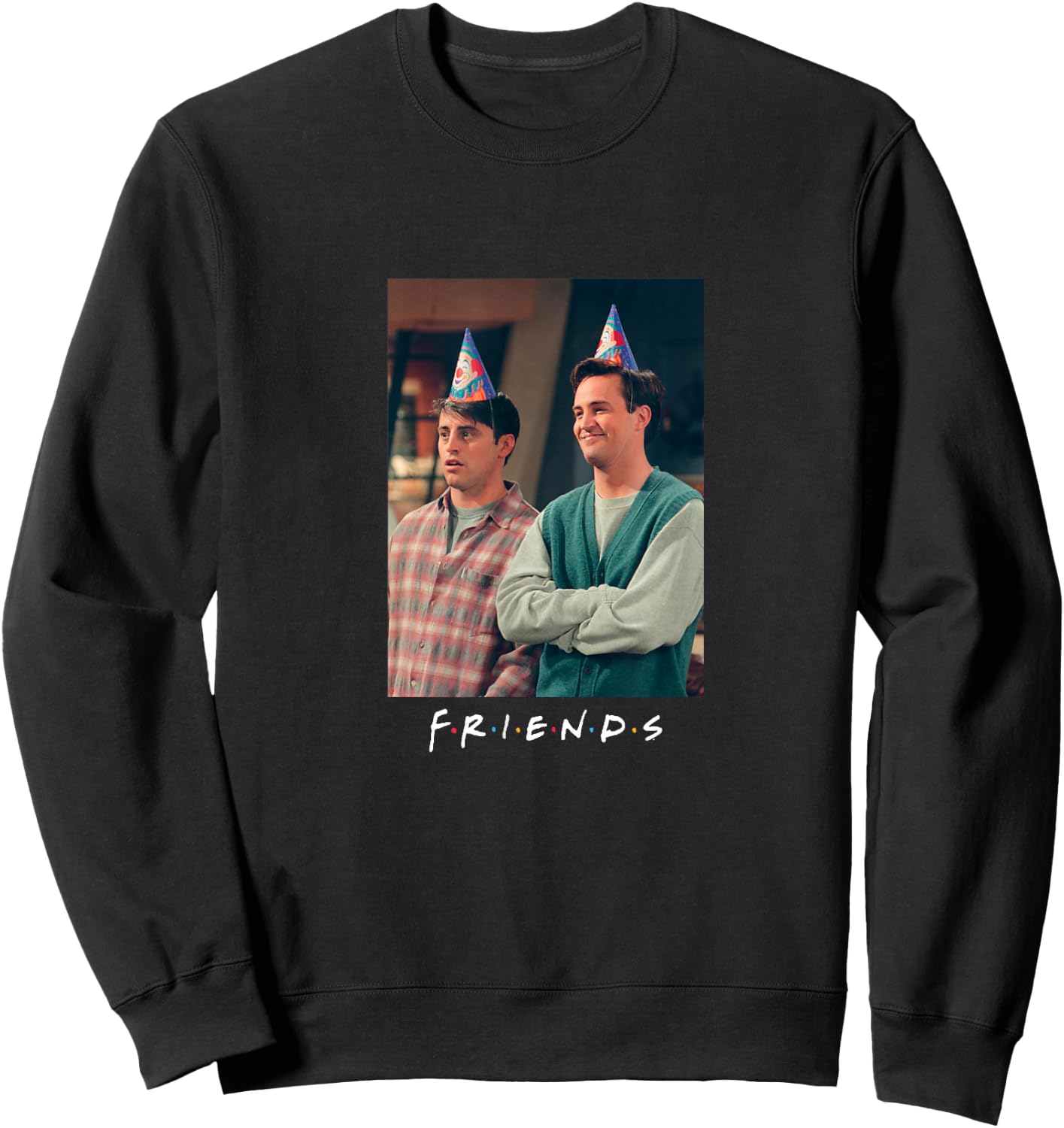Friends TV Series Joey & Chandler Birthday NY Logo PAPL181 Sweatshirt - Sweatshirt | Black