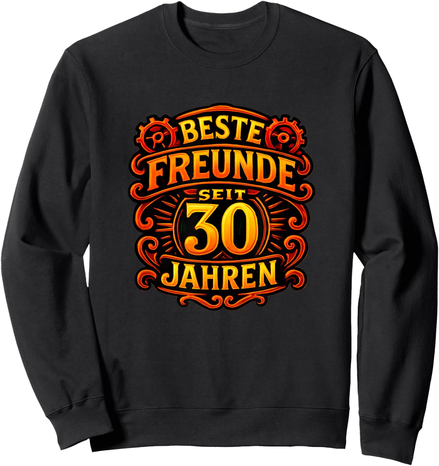 Beste Freunde Spruch-Motiv seit 30 Jahren Freundschaft Sweatshirt - Sweatshirt | Black