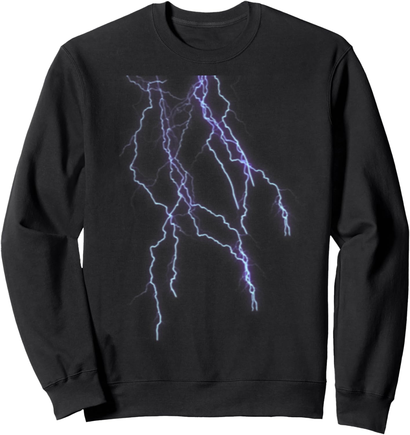 Lightning Graphic | Science Thunder Shirt Sweatshirt - Sweatshirt | Black