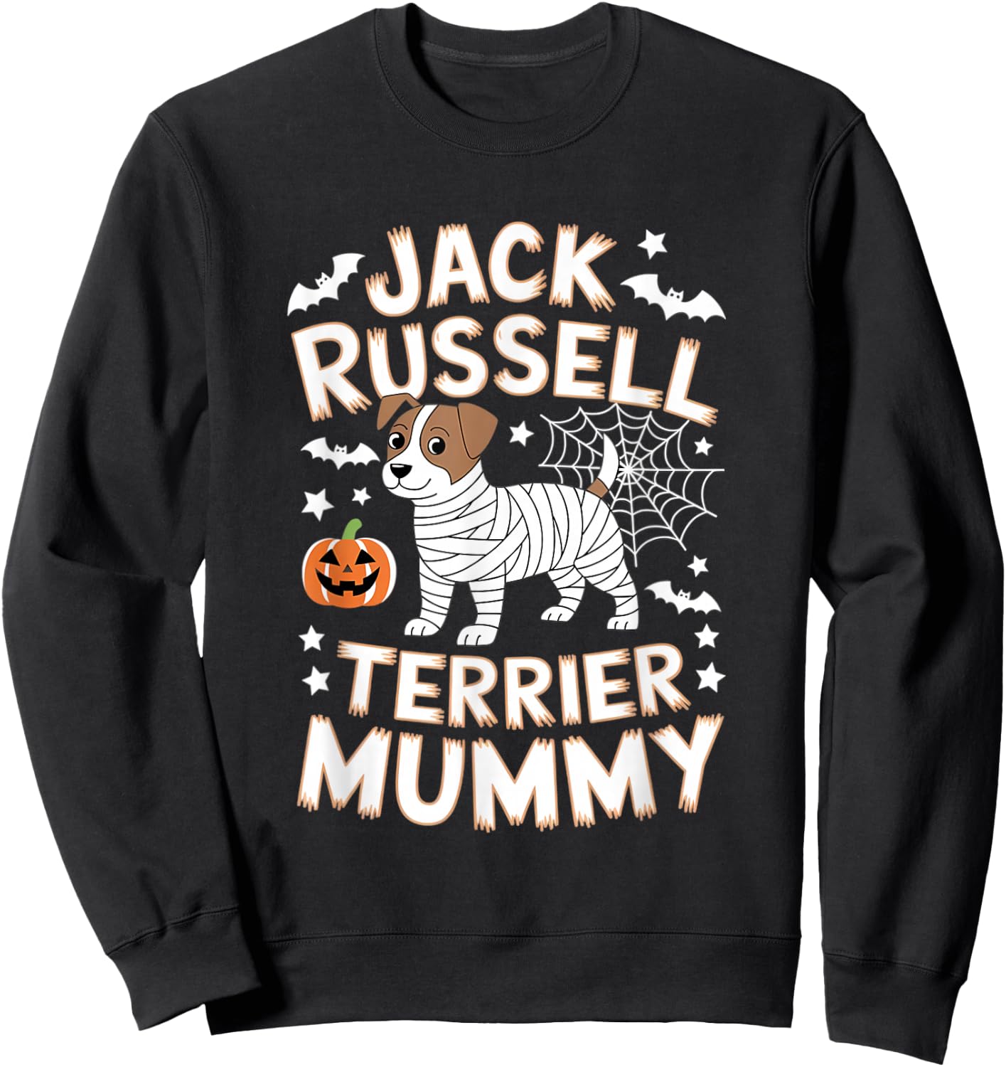 Jack Russell Terrier Mummy - Halloween Costume Sweatshirt - Sweatshirt | Black