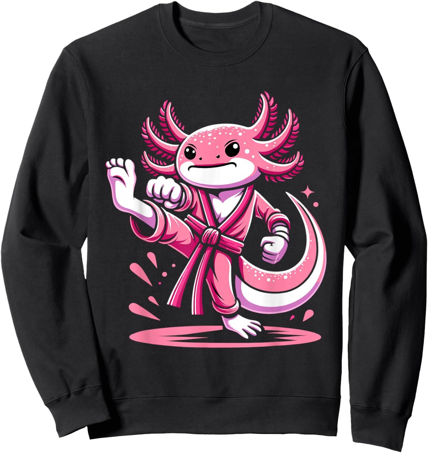 Karate Axolotl Martial Arts Taekwondo Kickboxing For Boys Sweatshirt - Sweatshirt | Black