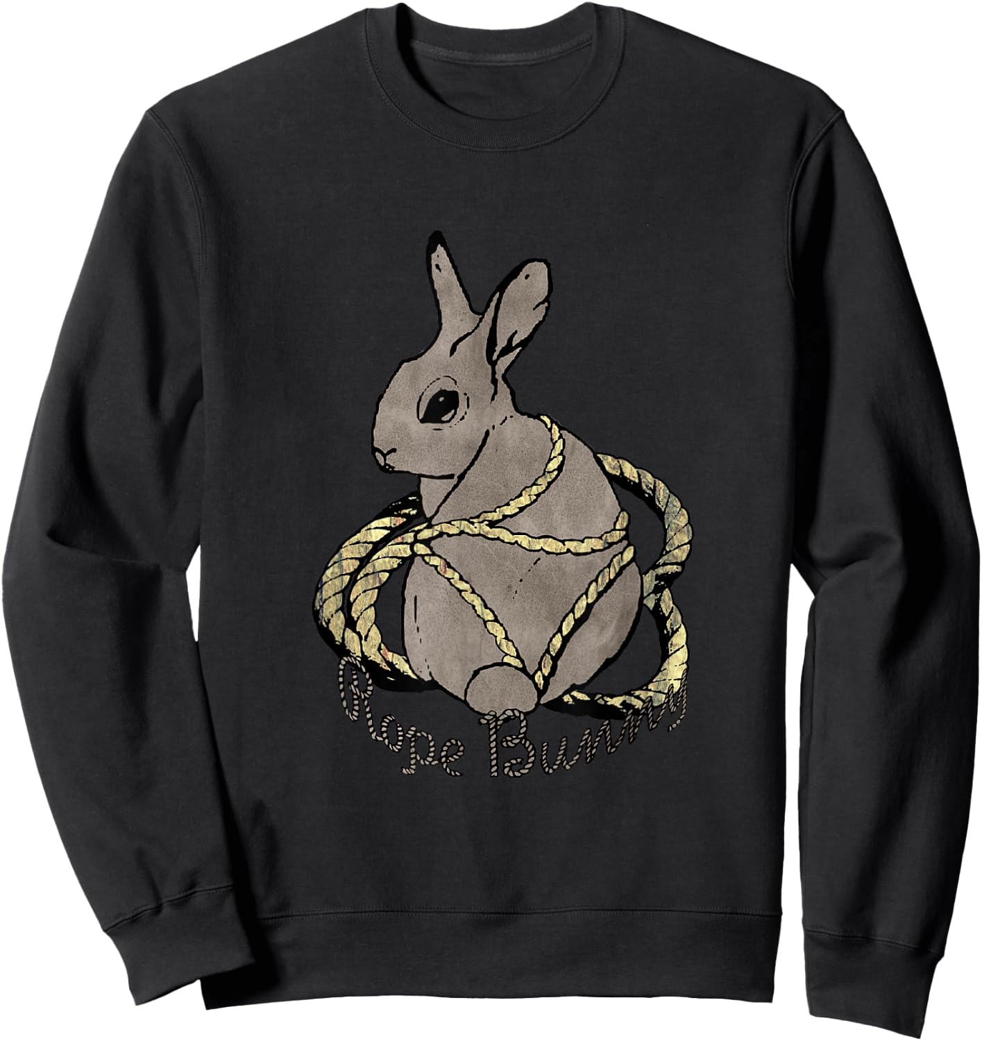 Rope Bunny - Shibari and Kink Lovers Sweatshirt - Sweatshirt | Black