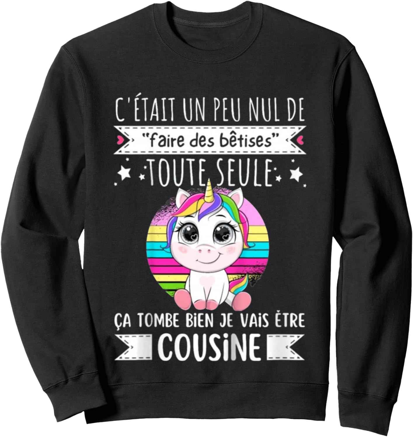 Child Future Cousine 2025 Announcement Pregnancy, Soon Cousine 2025 Sweatshirt - Sweatshirt | Black