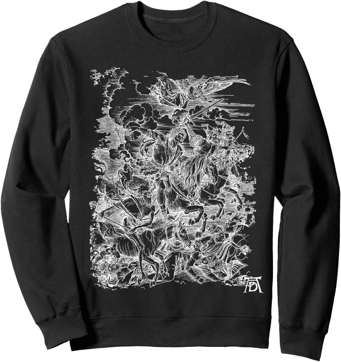The Horsemen of the Apocalypse (1498) Dürer Armageddon Satan Sweatshirt - Sweatshirt | Black