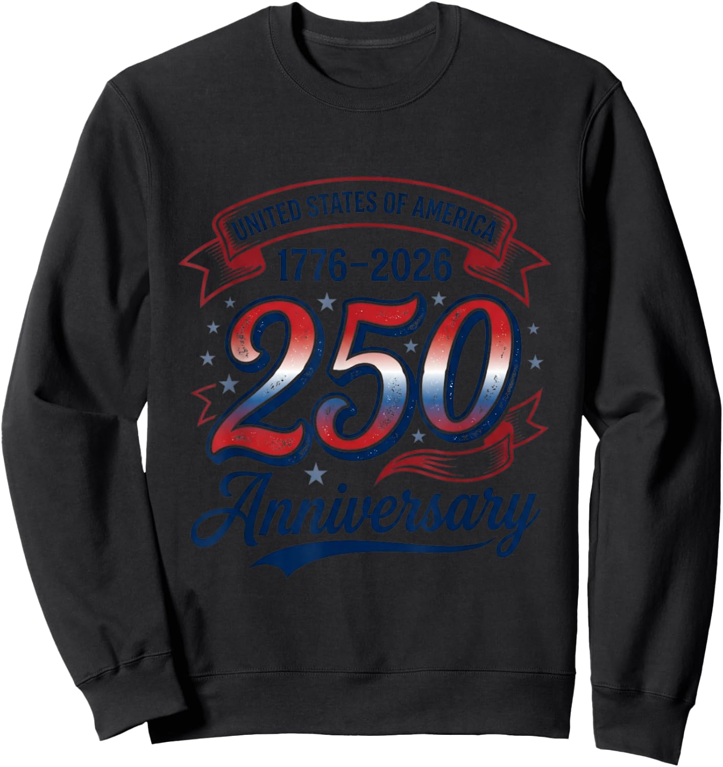 Patriotic Eagle USA 250th Freedom July Independence Sweatshirt - Sweatshirt | Black