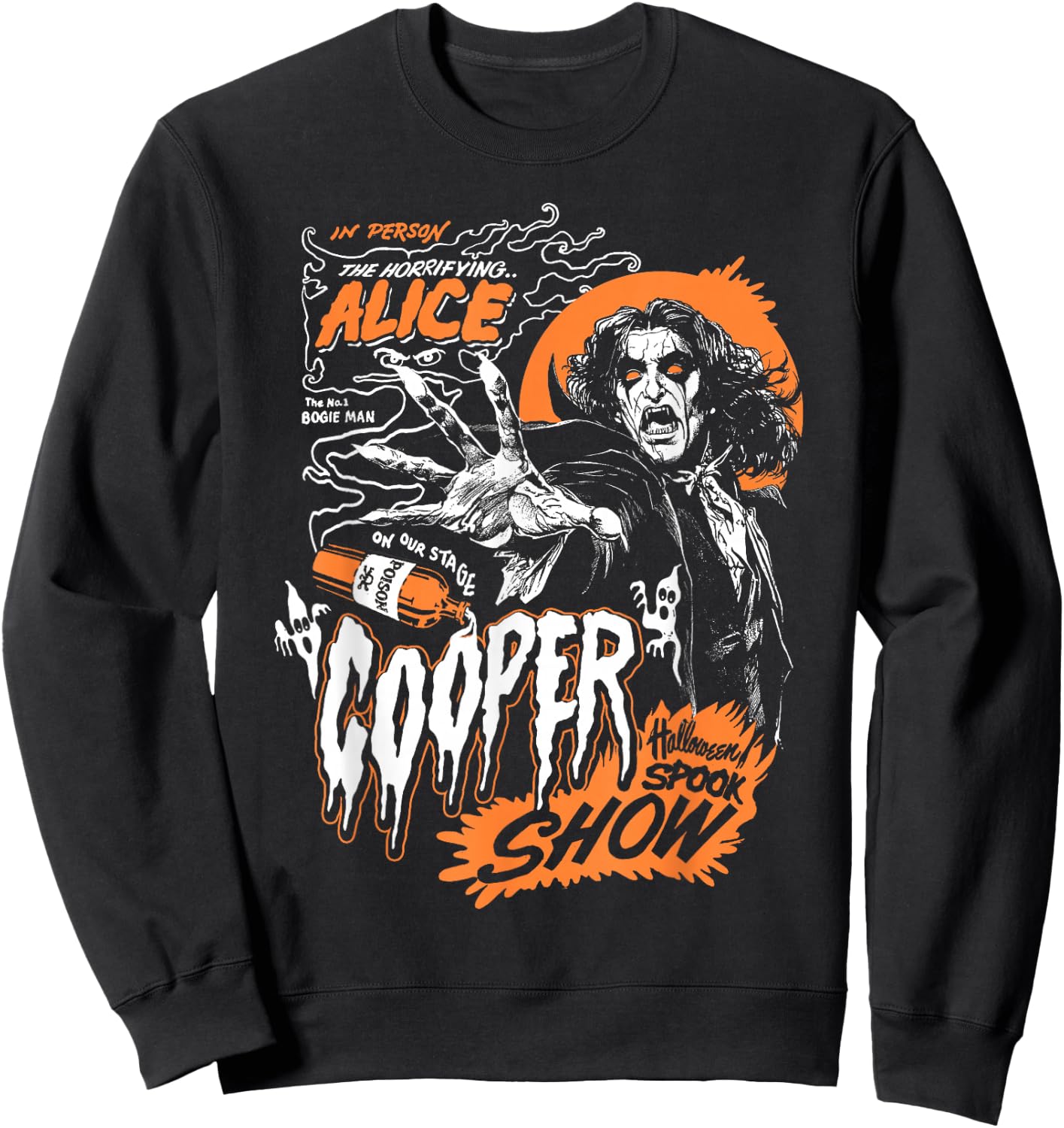 Alice Cooper Boogie Man , black Sweatshirt - Sweatshirt | Black