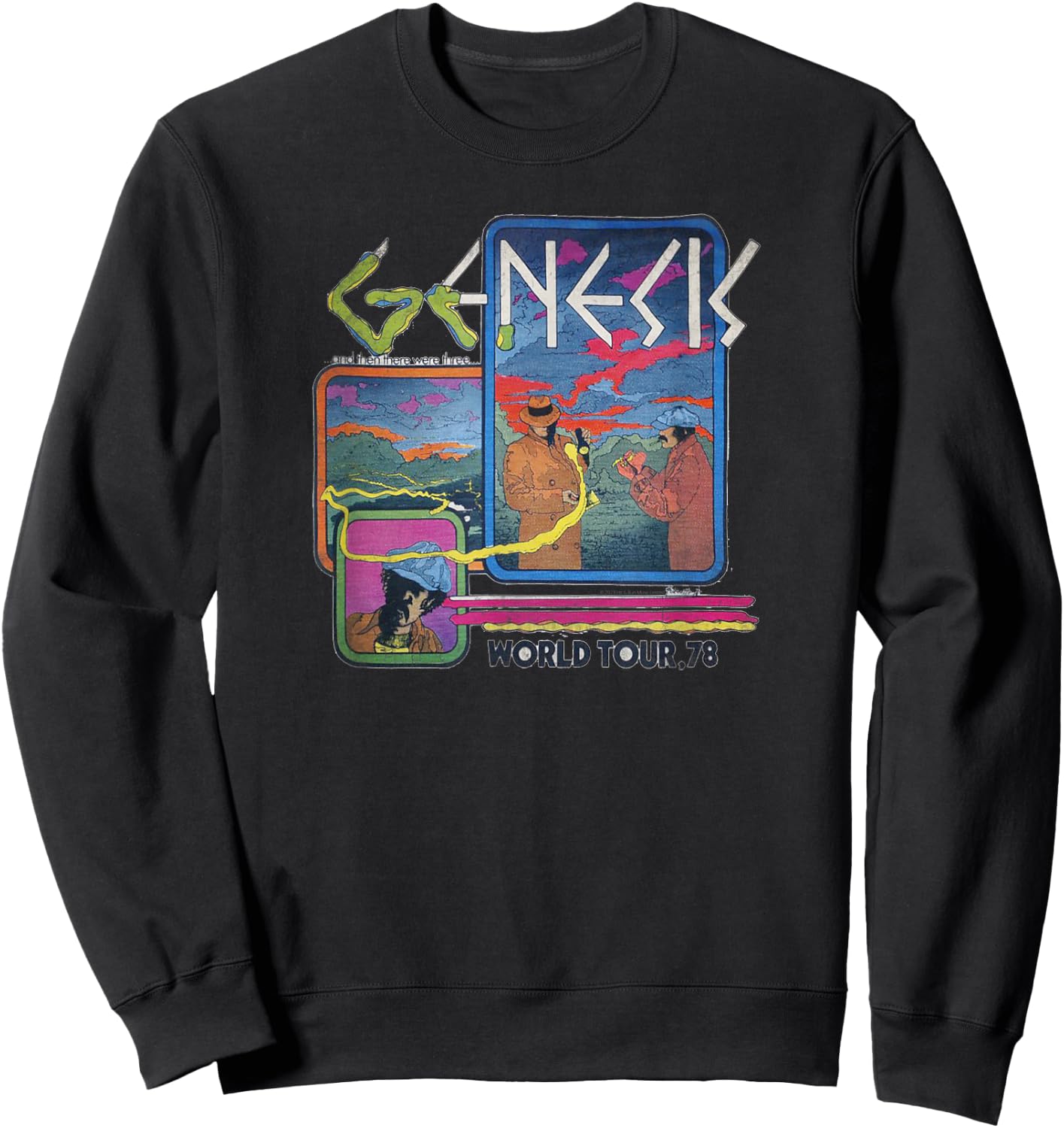Genesis Rock Music Band World Tour 78 Sweatshirt - Sweatshirt | Black