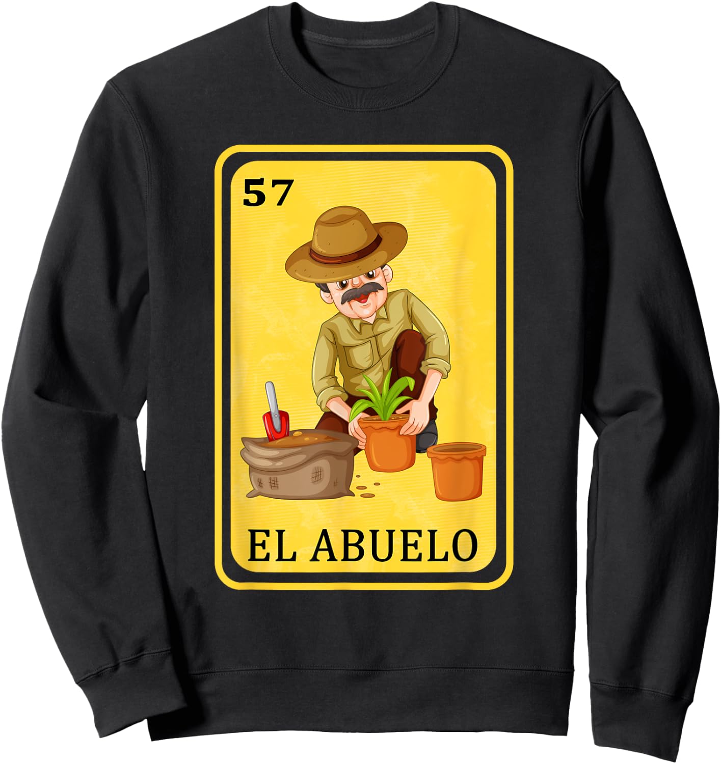 Spanish-Mexican Bingo Funny Gifts - El Abuelo Sweatshirt - Sweatshirt | Black