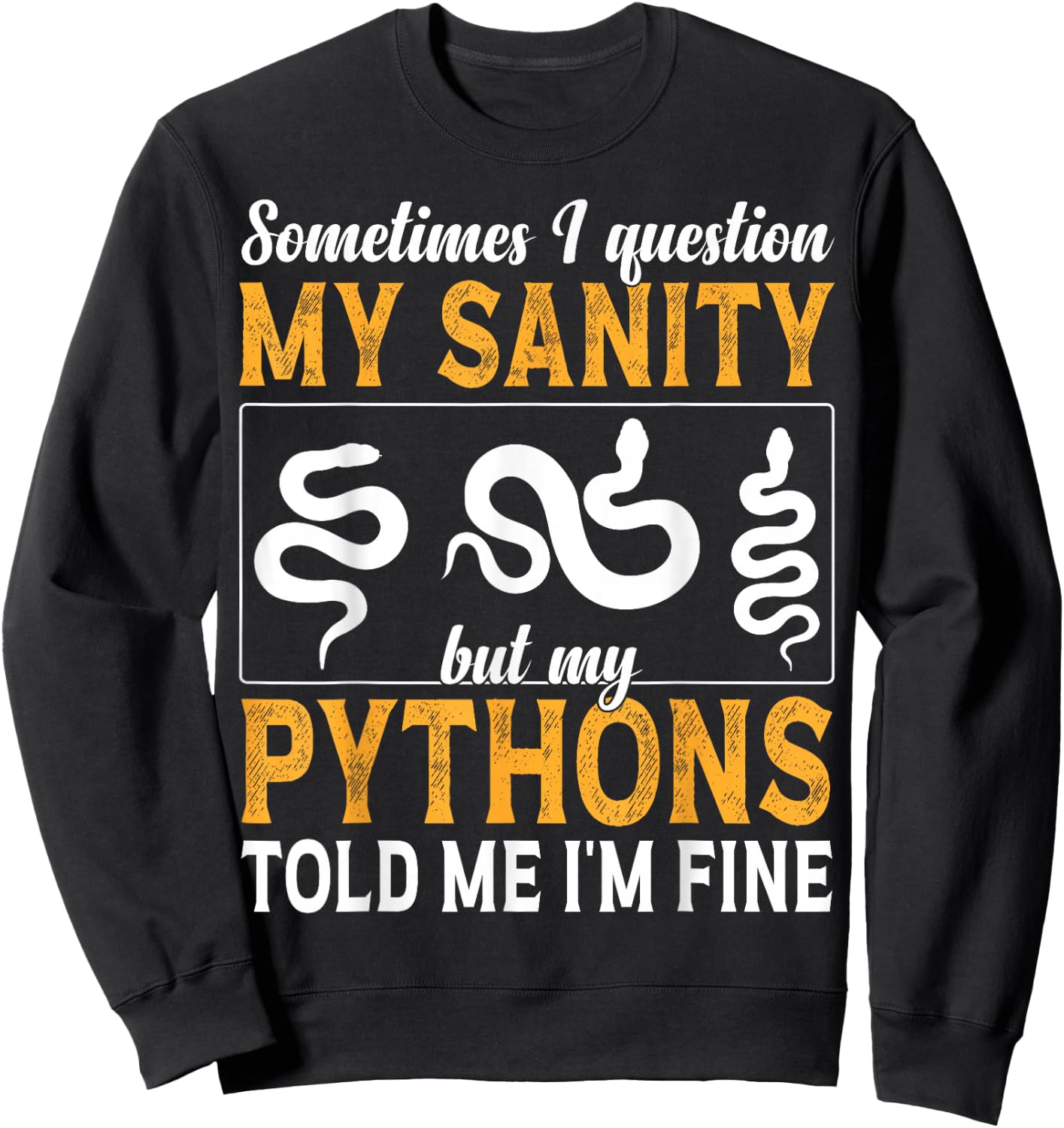 Royal Python Size Decor Food Design For Kids Ball Python Sweatshirt - Sweatshirt | Black