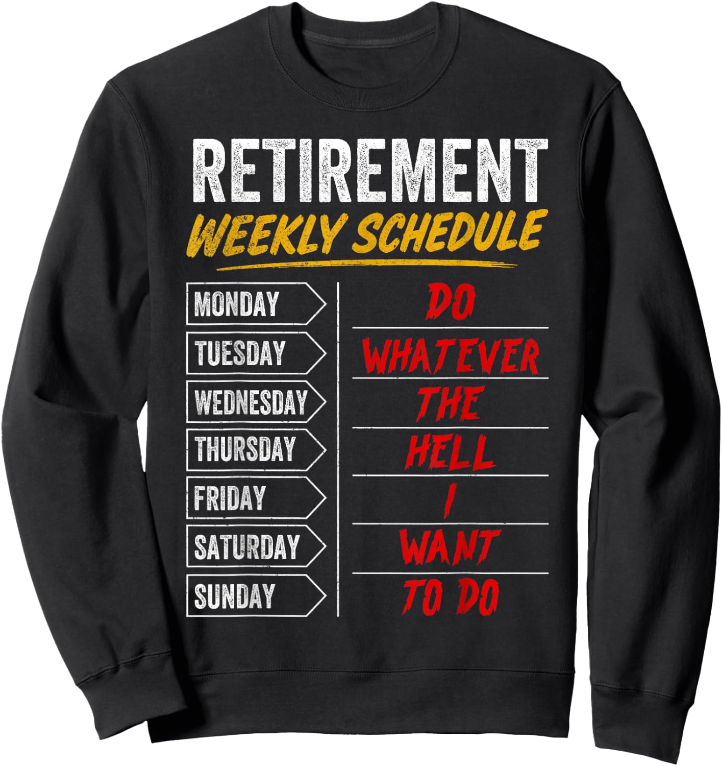 Funny Retirement Shirts Dad Grandpa Men Retired Life Humor Sweatshirt - Sweatshirt | Black