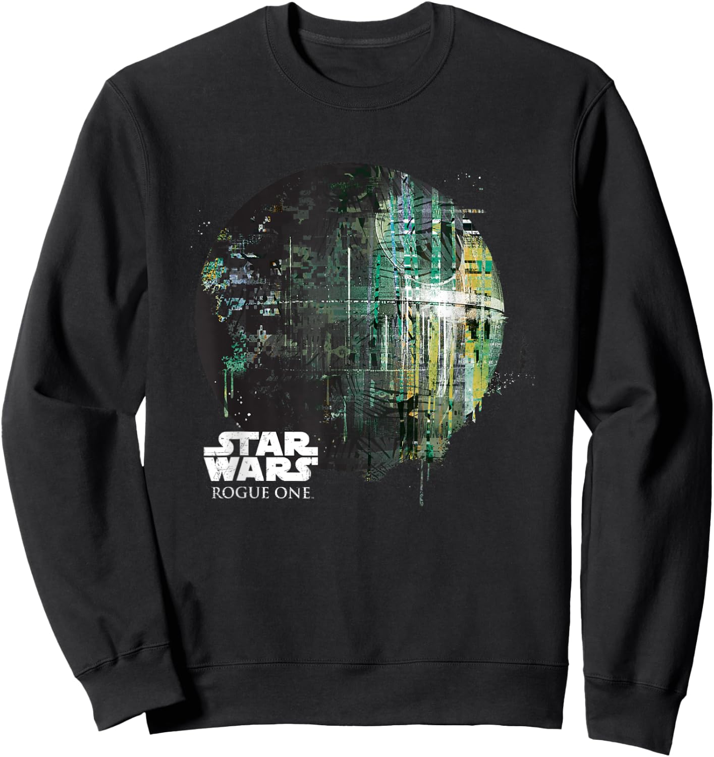Star Wars Rogue One Epic Death Star Dripping Big Chest Logo Sweatshirt - Sweatshirt | Black