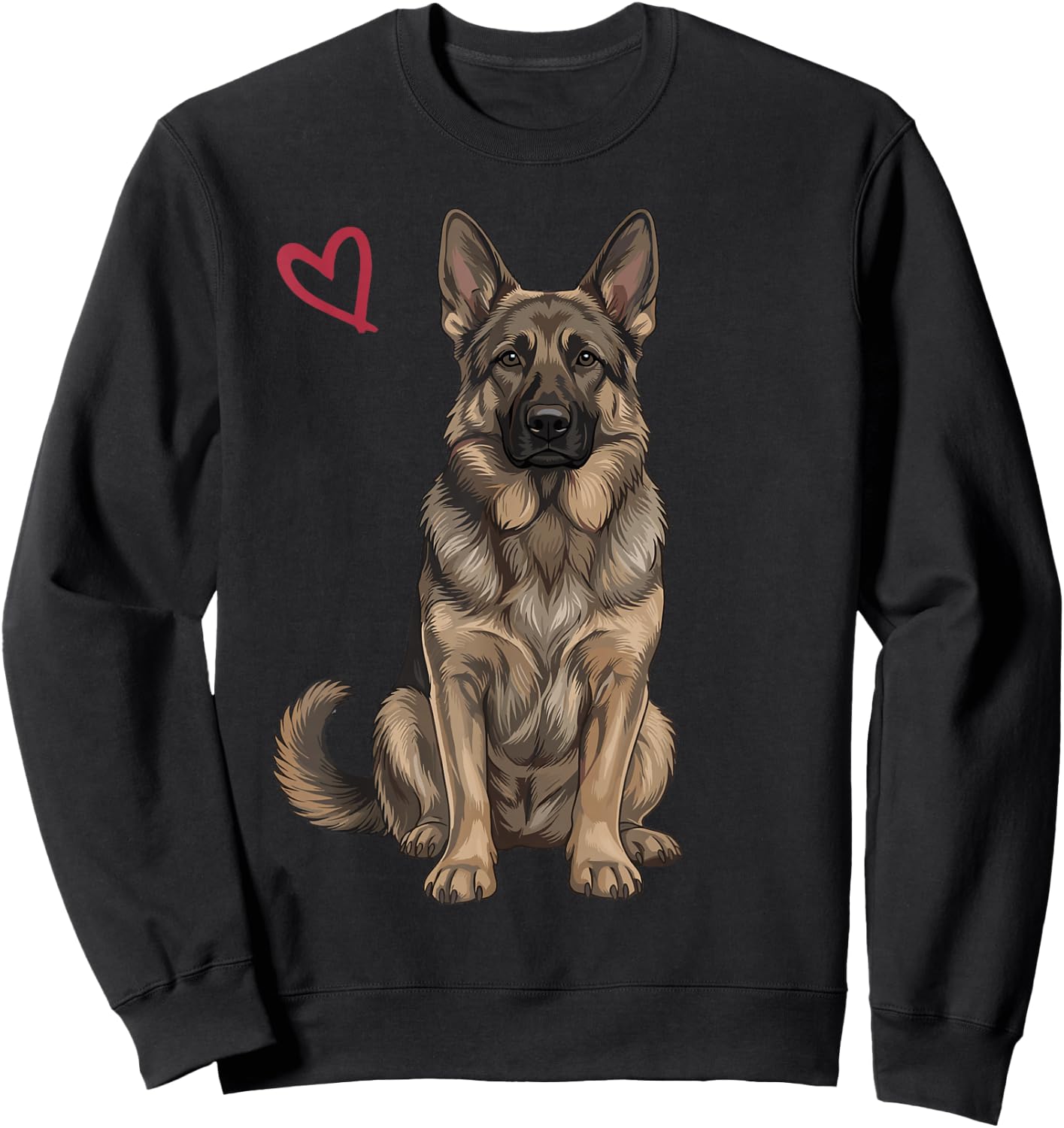 Sable German Shepherd Sweatshirt - Sweatshirt | Black