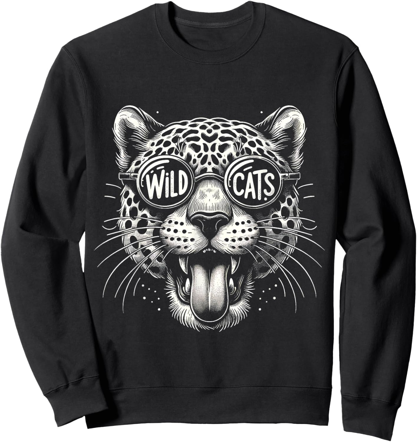 Wildcats School Sports Fan Team Spirit Back To school Sweatshirt - Sweatshirt | Black