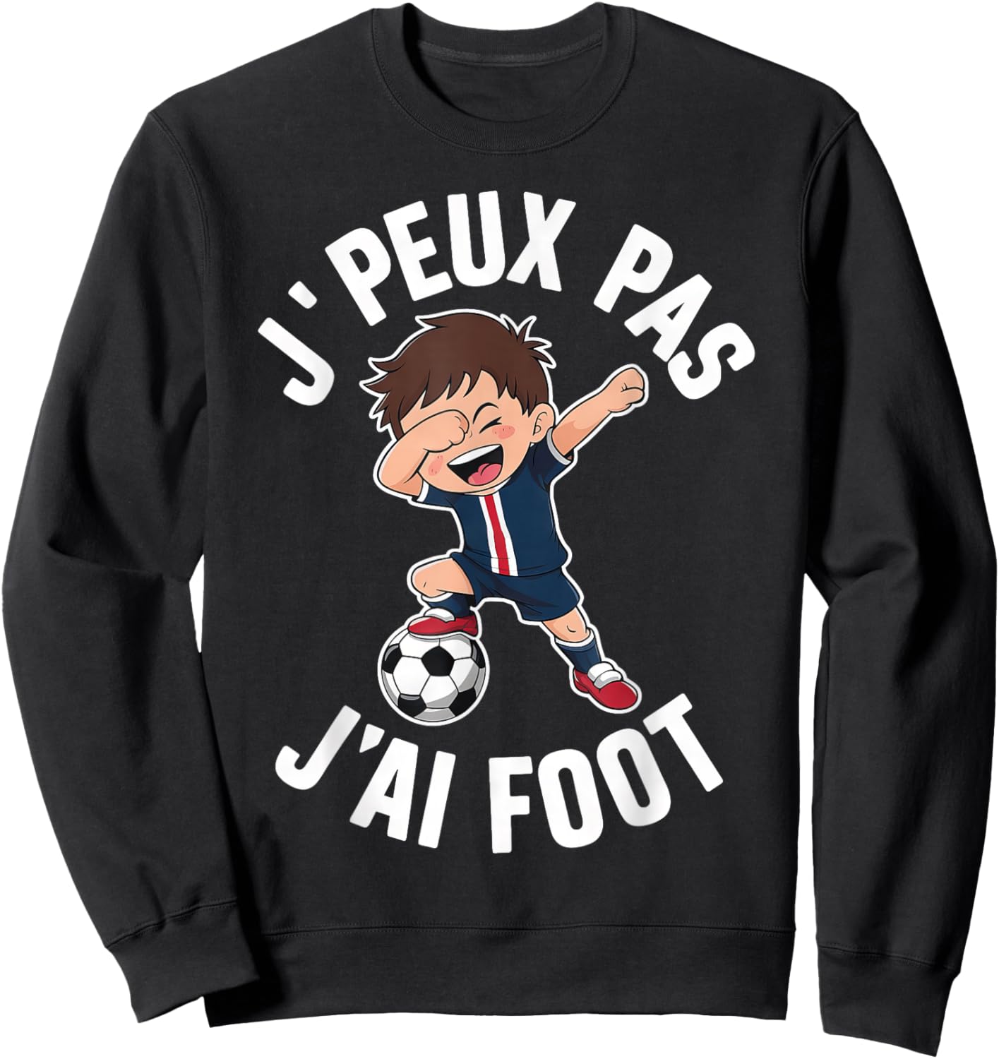 J´Peux Pas J´Ai Football Boys' , Black, S Sweatshirt - Sweatshirt | Black