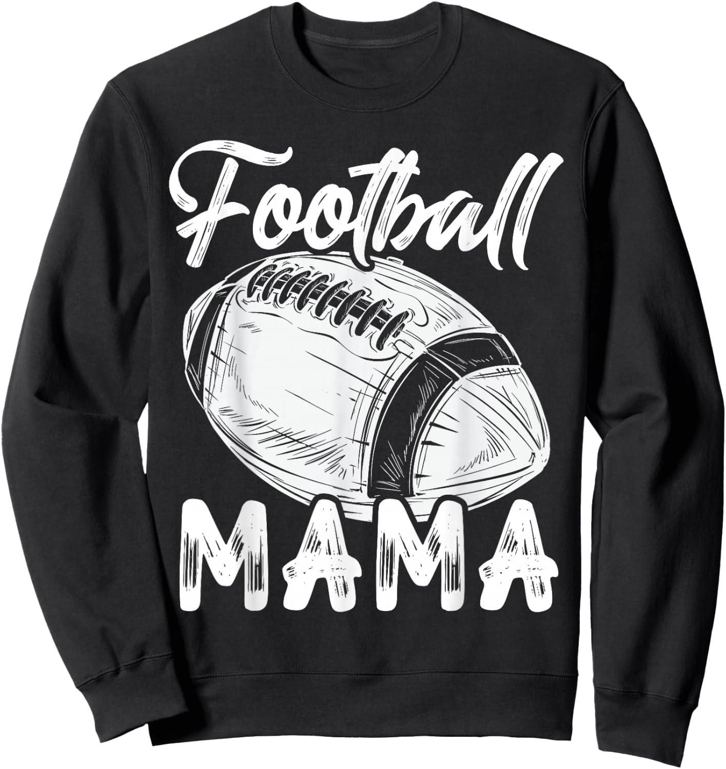 Football Mama Family Matching Players Mothers Day Sweatshirt - Sweatshirt | Black