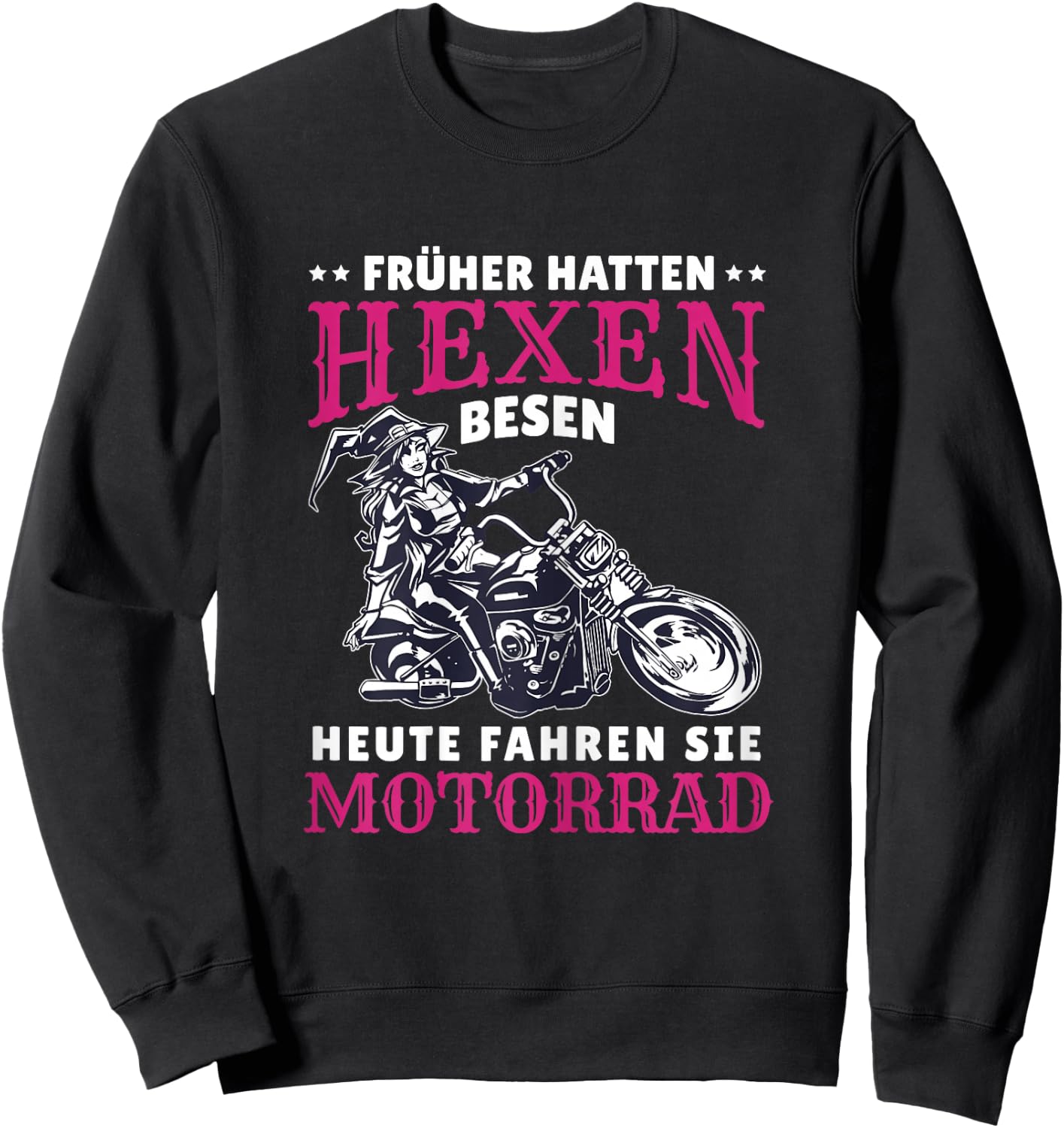 Motorrad Spruch Bikerin Heute Fahren Sie Motorrad Sweatshirt - Sweatshirt | Black